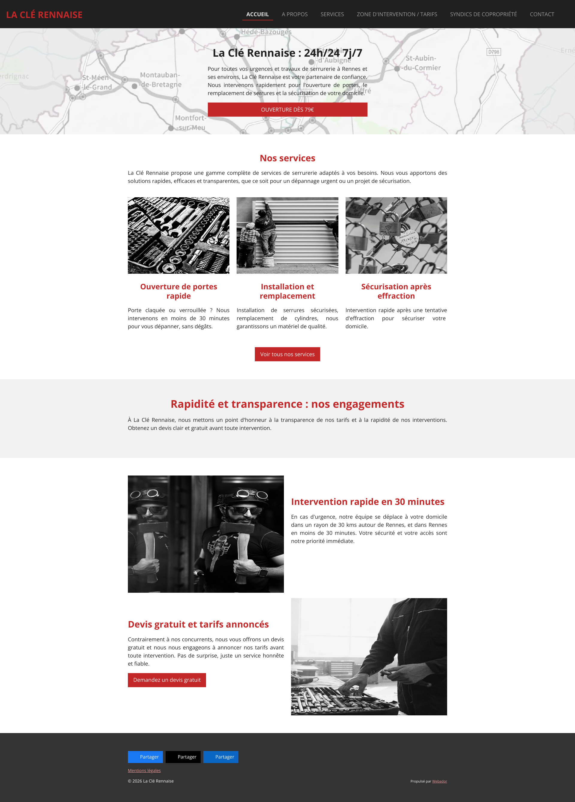 Aperçu du site