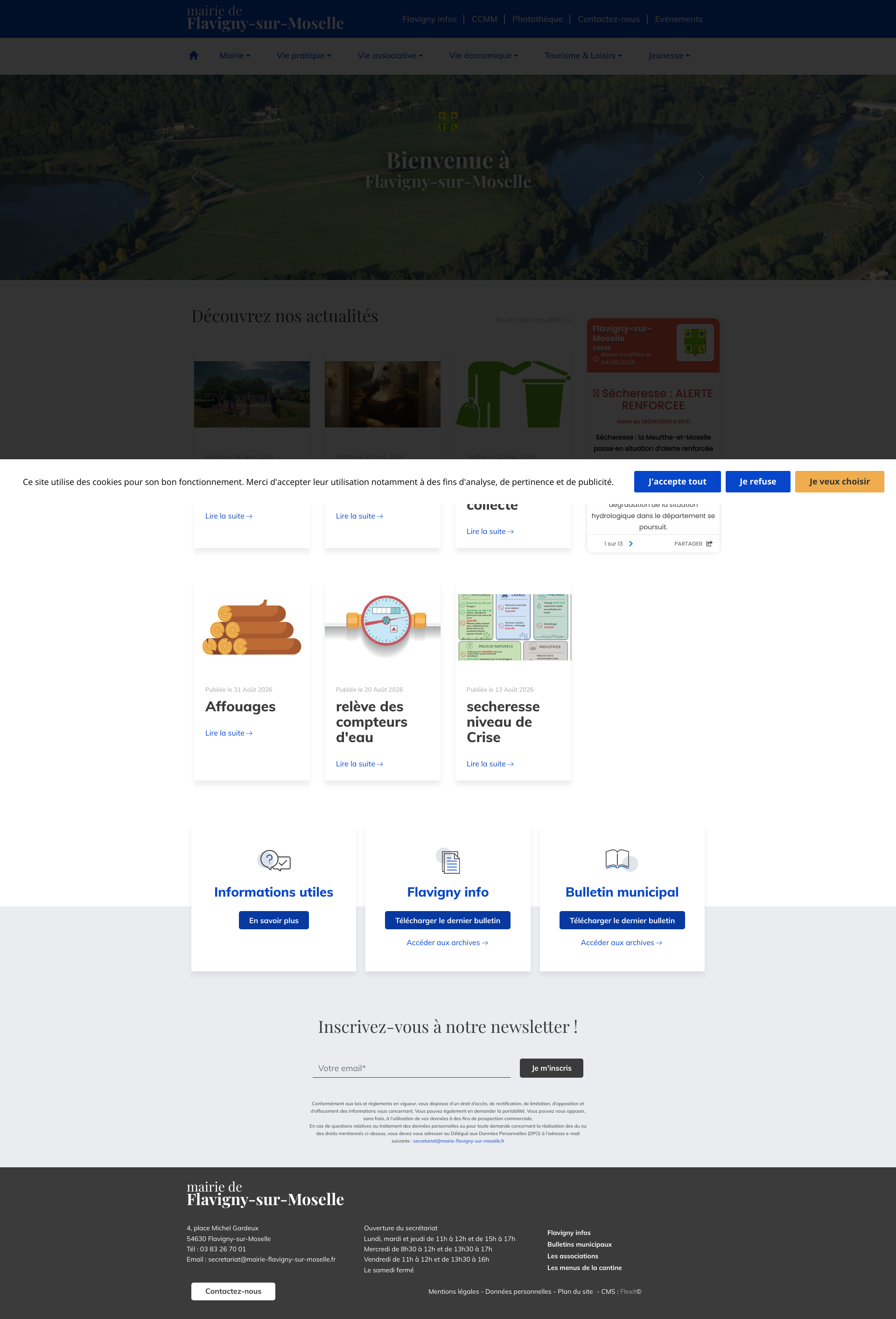 Aperçu du site