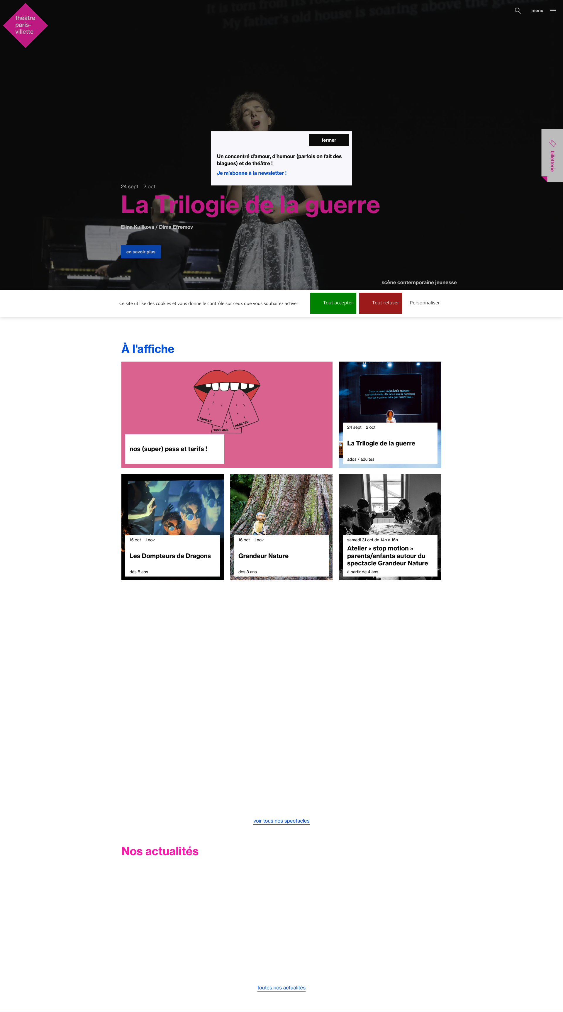 Aperçu du site