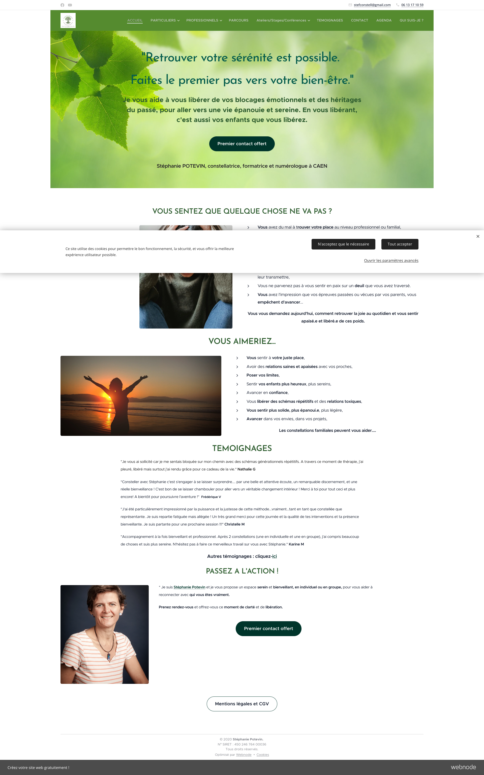 Aperçu du site