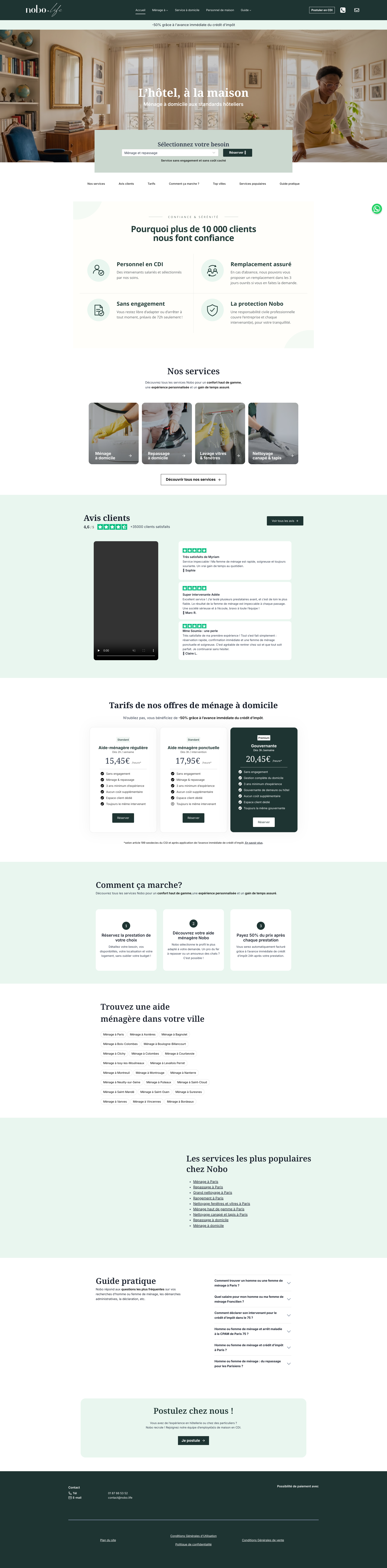 Aperçu du site