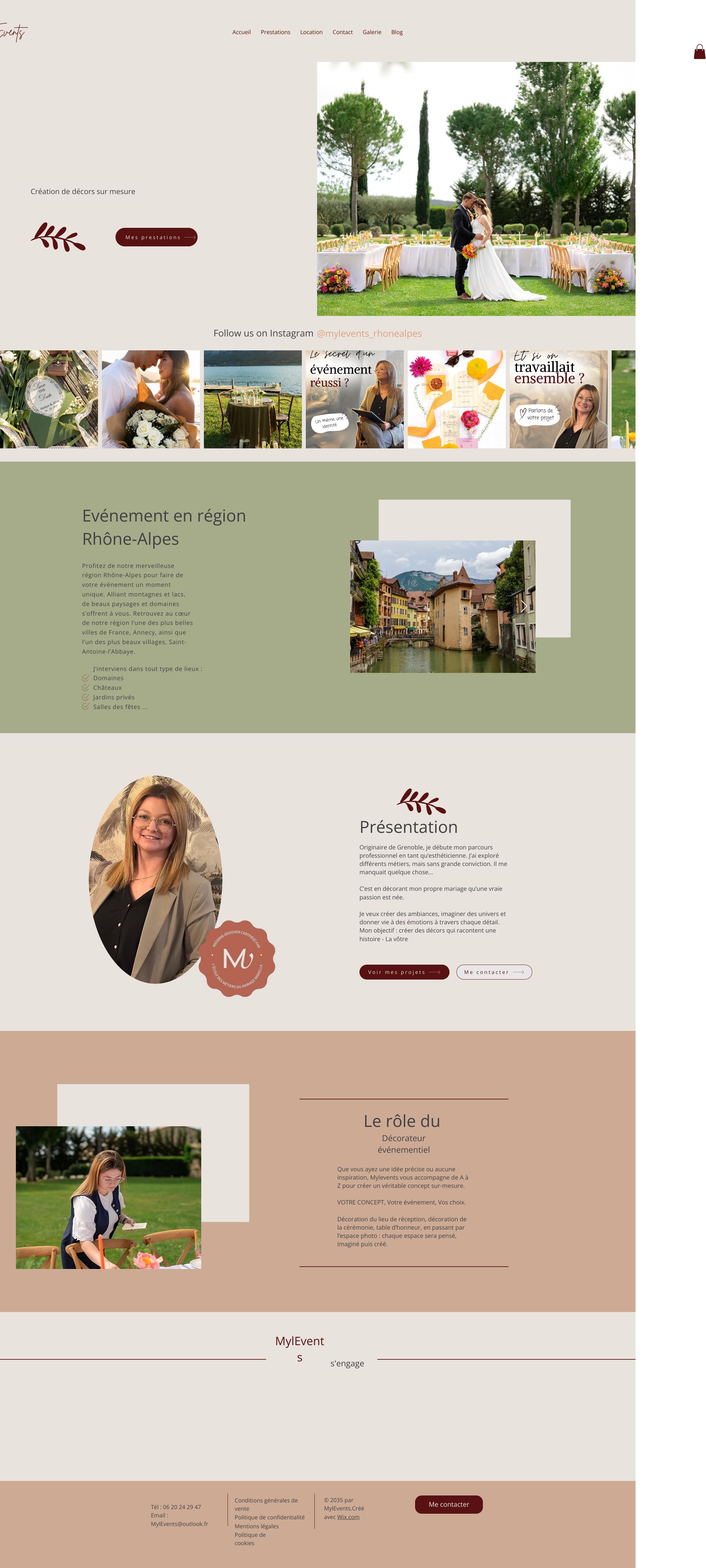 Aperçu du site