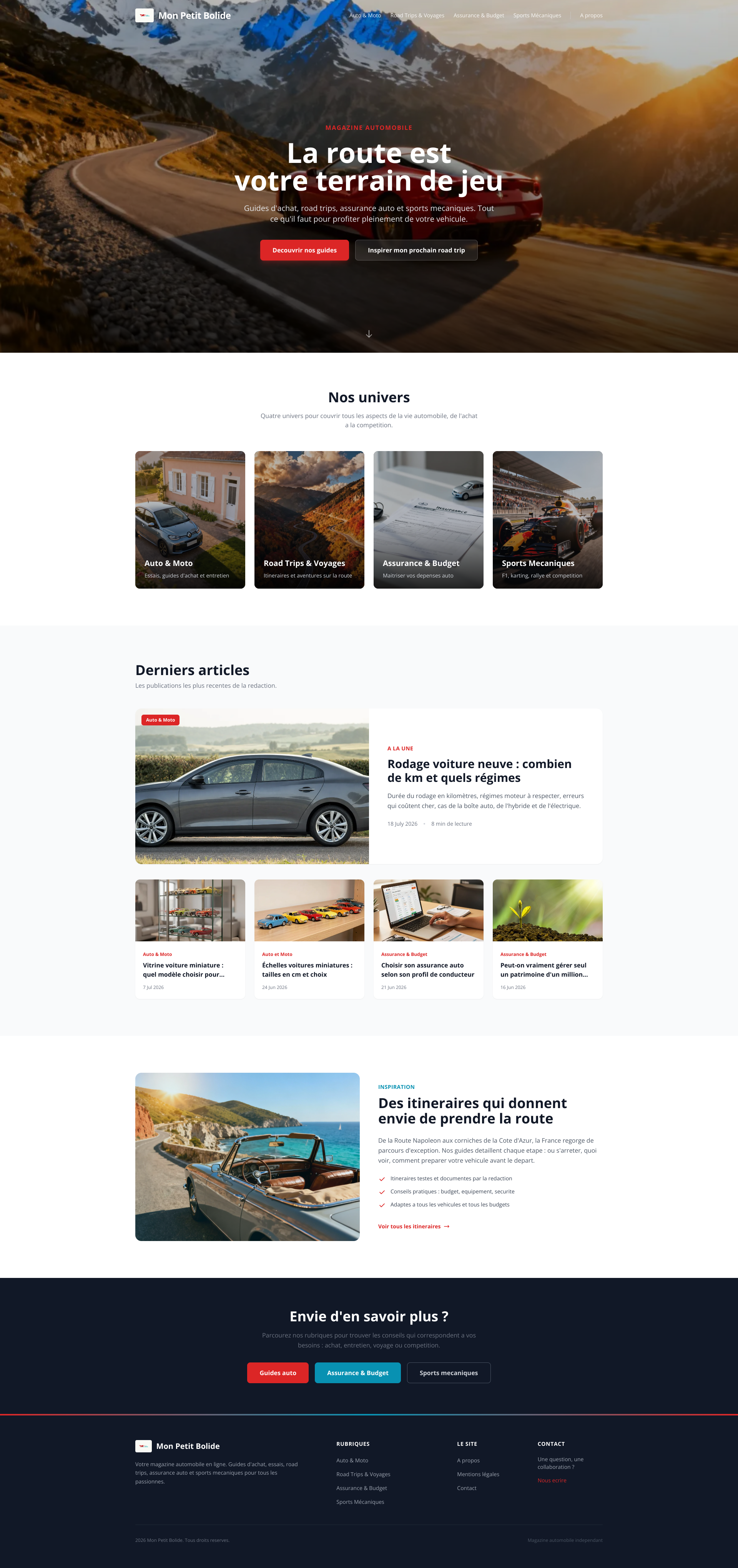 Aperçu du site