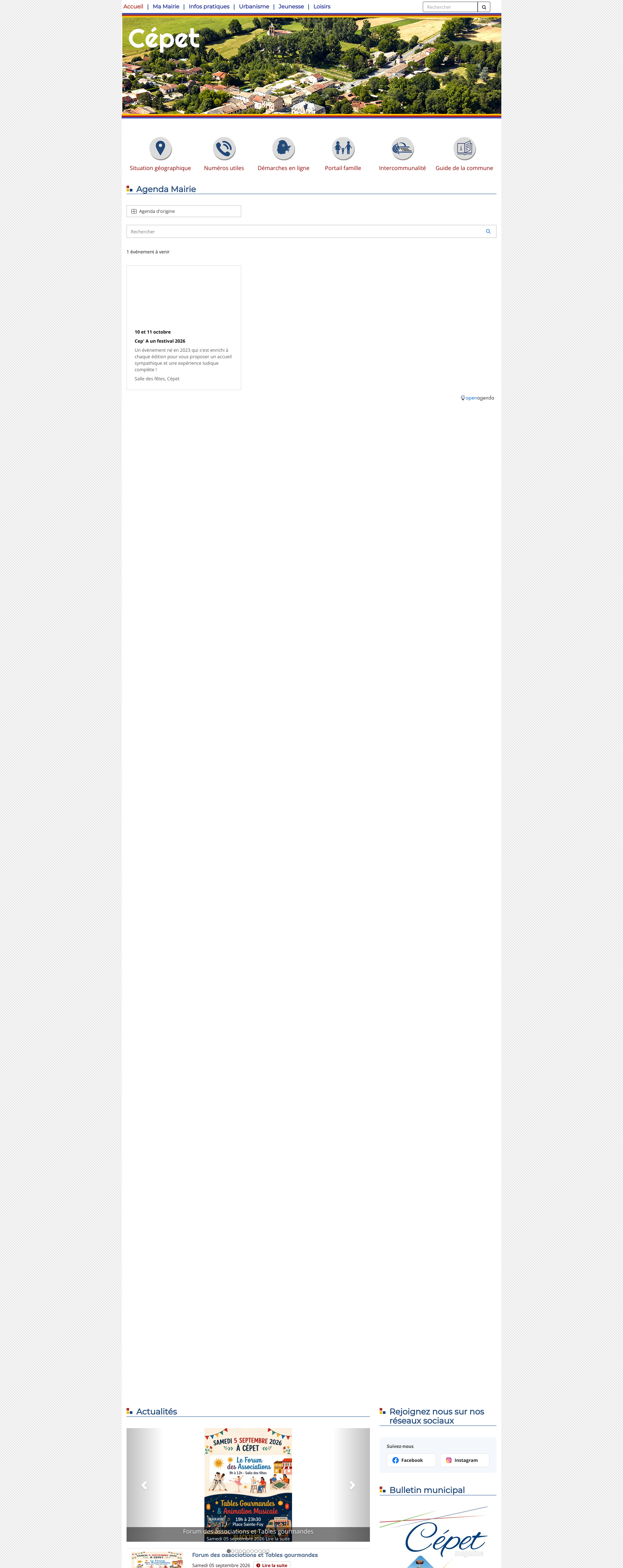Aperçu du site