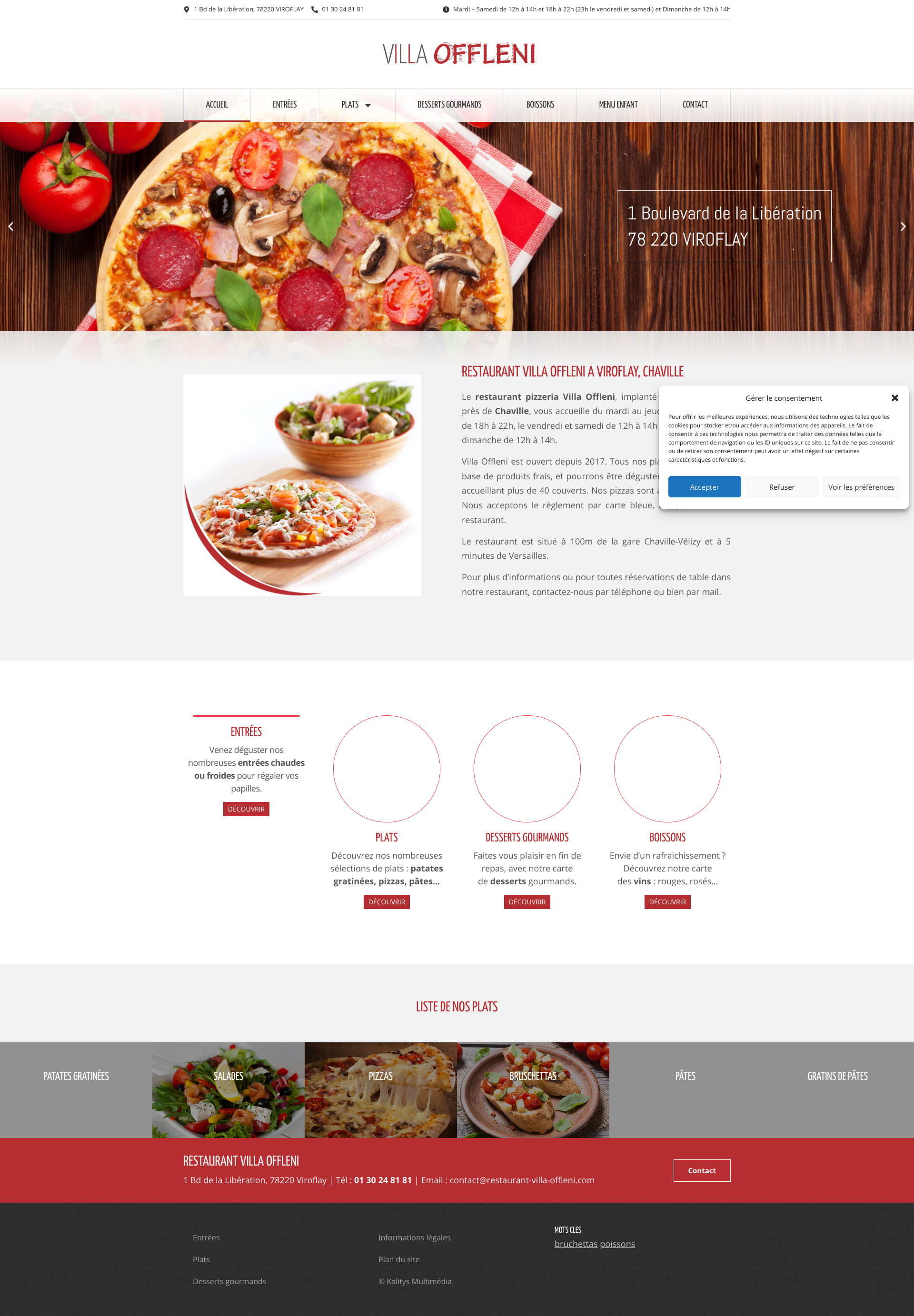 Aperçu du site