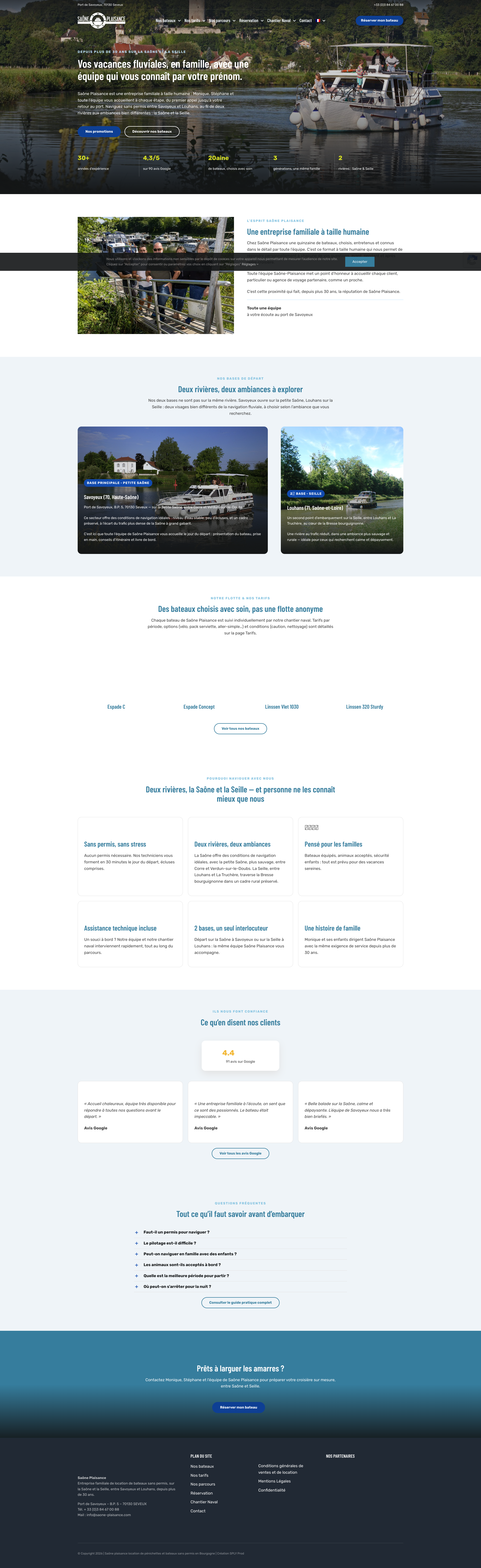 Aperçu du site