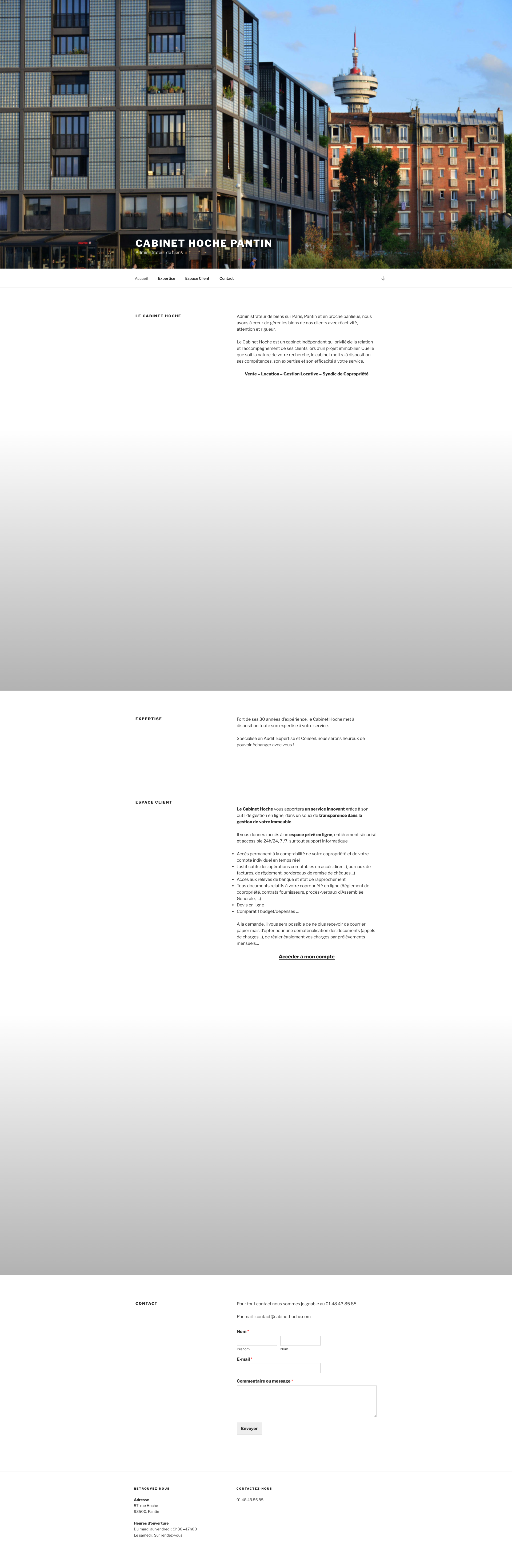 Aperçu du site