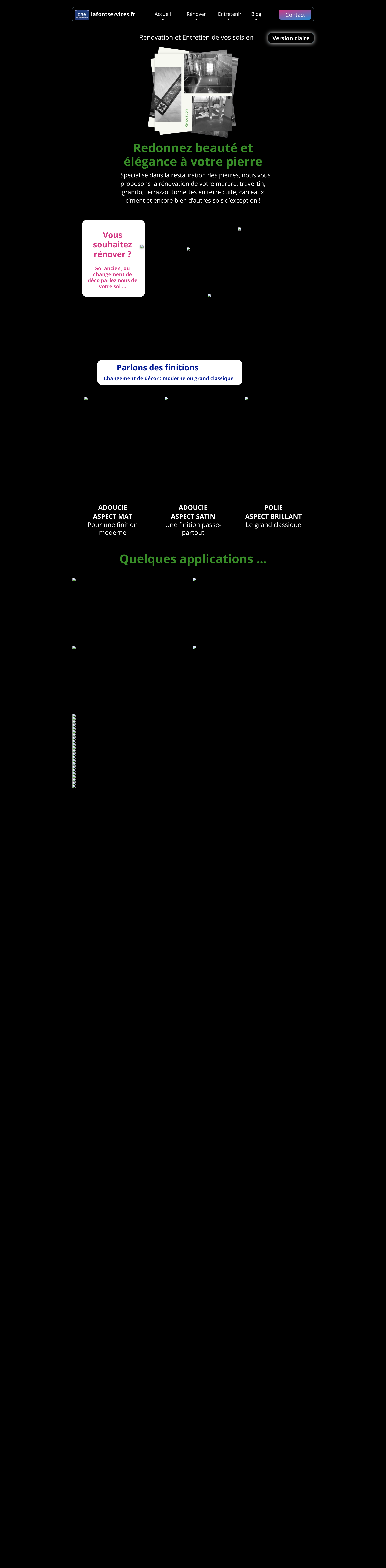 Aperçu du site