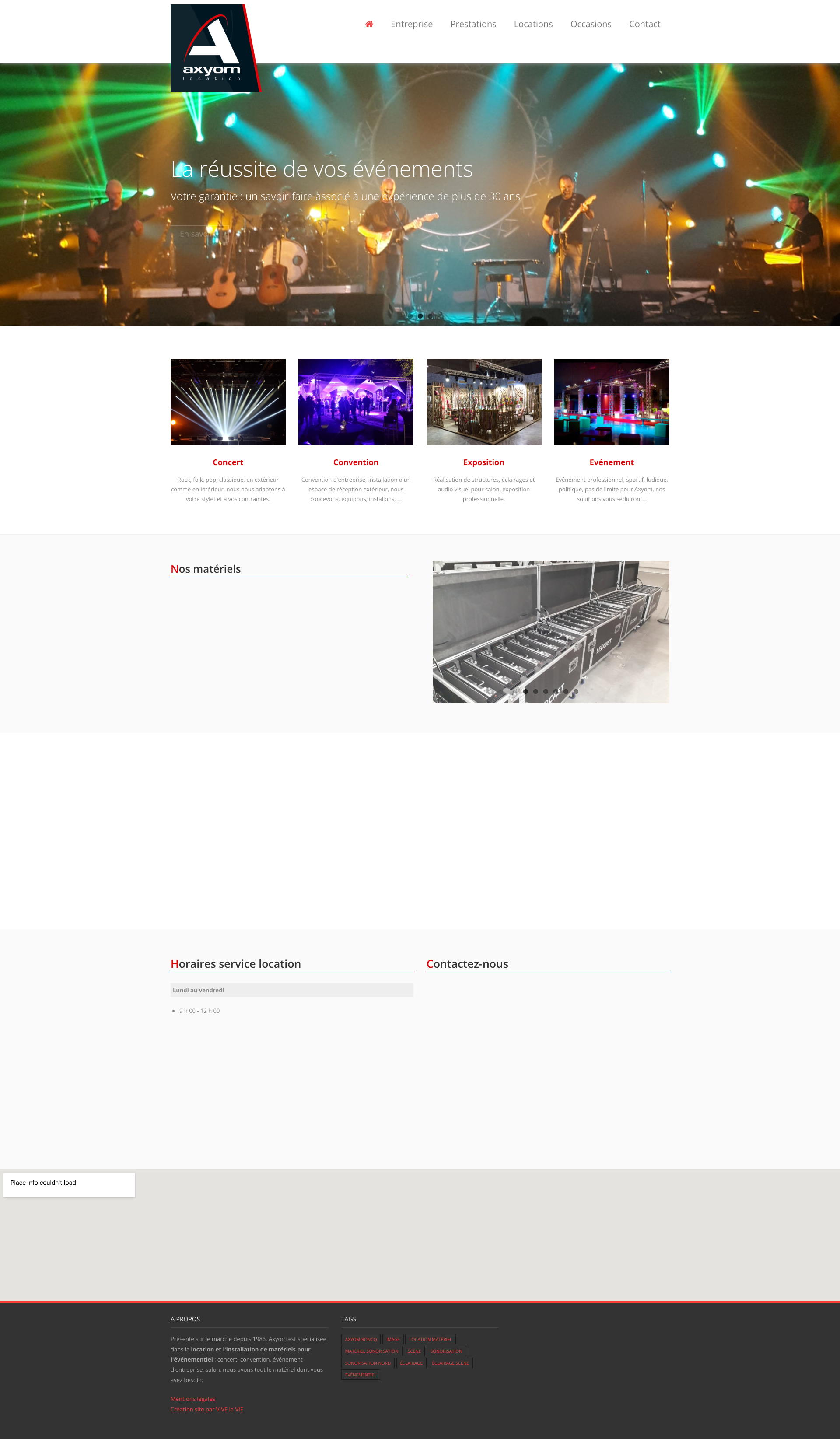 Aperçu du site