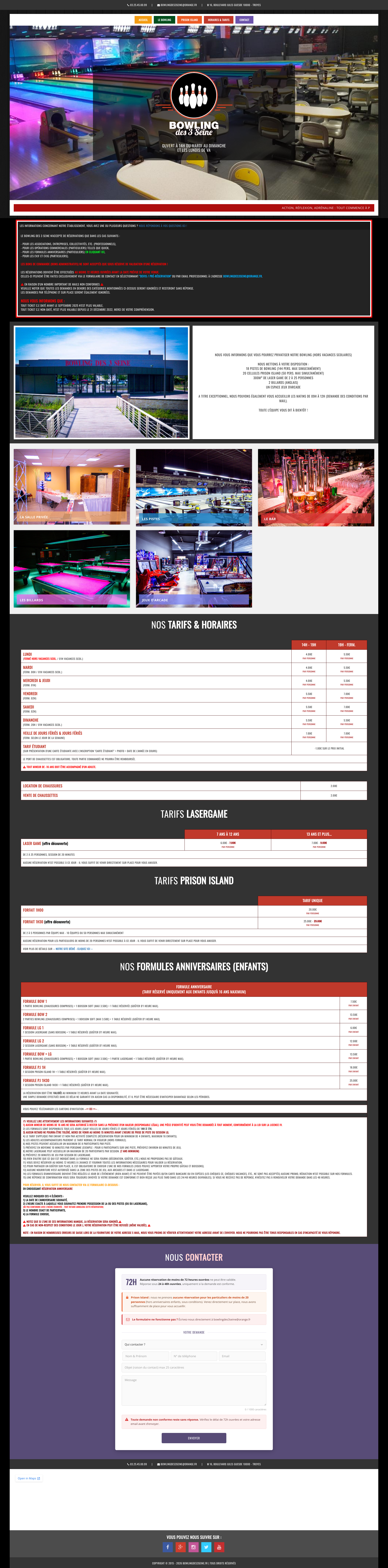 Aperçu du site