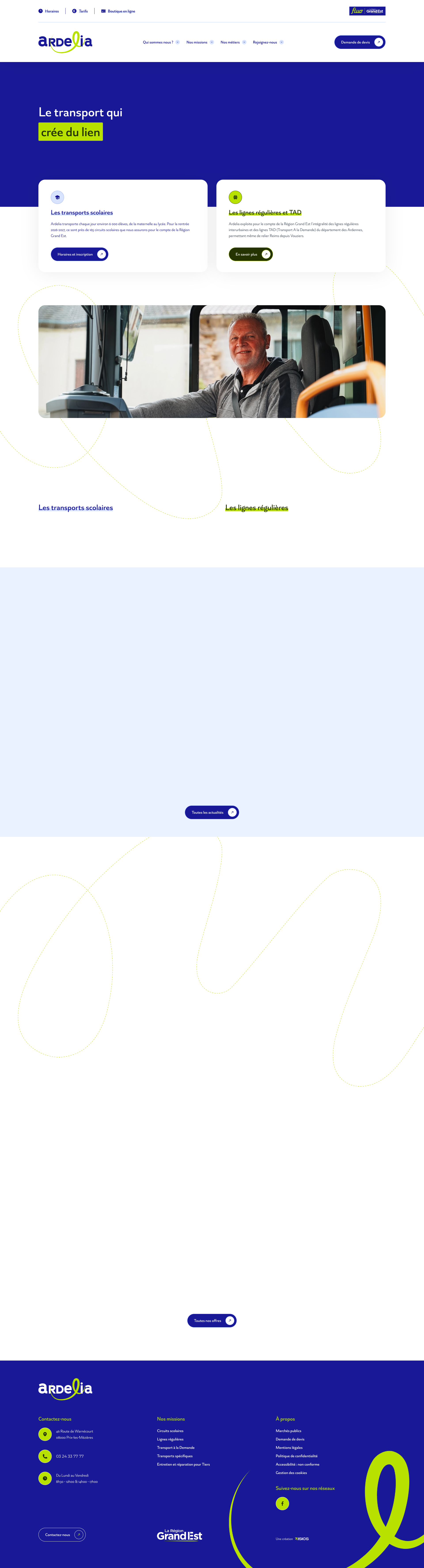 Aperçu du site