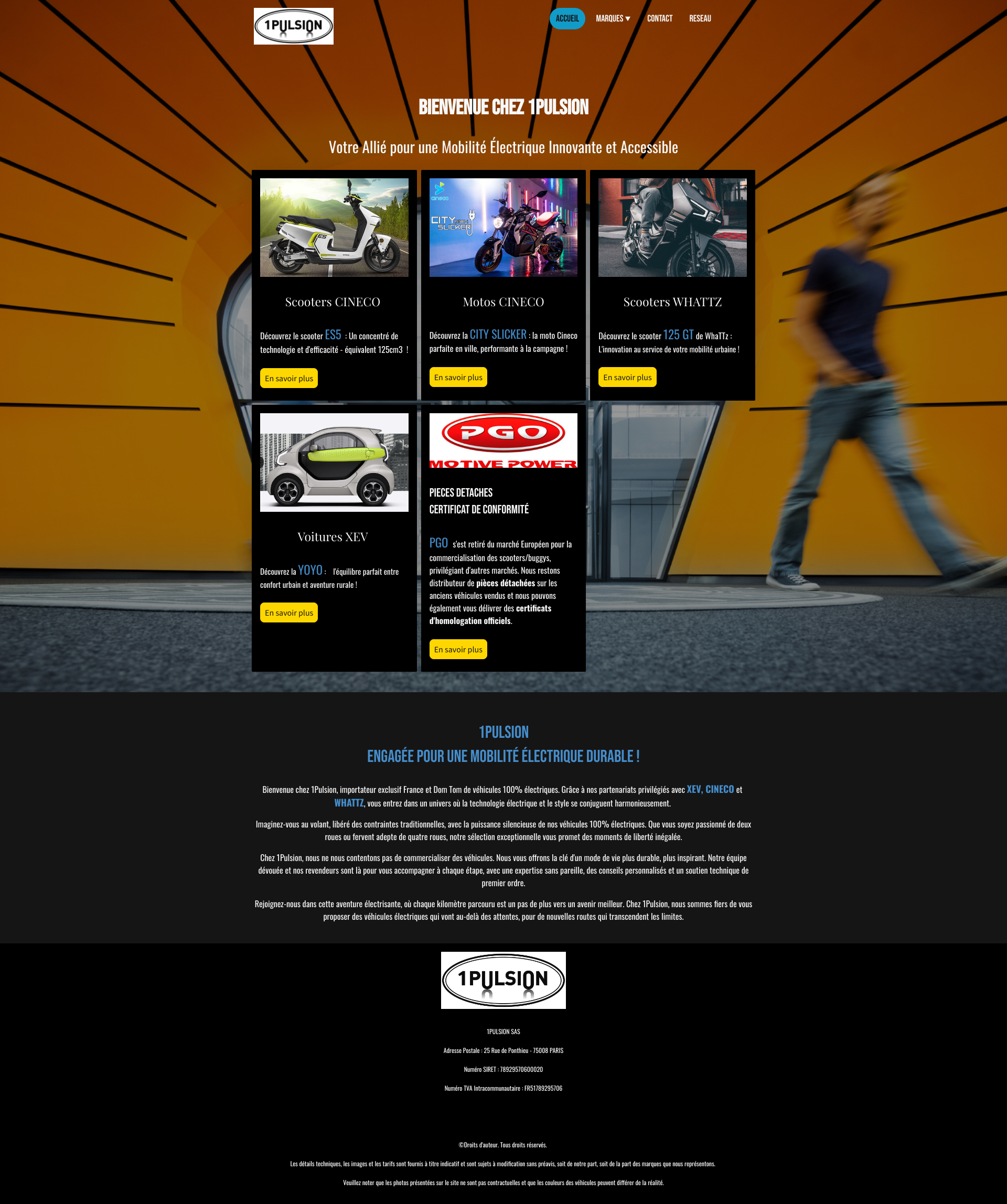 Aperçu du site