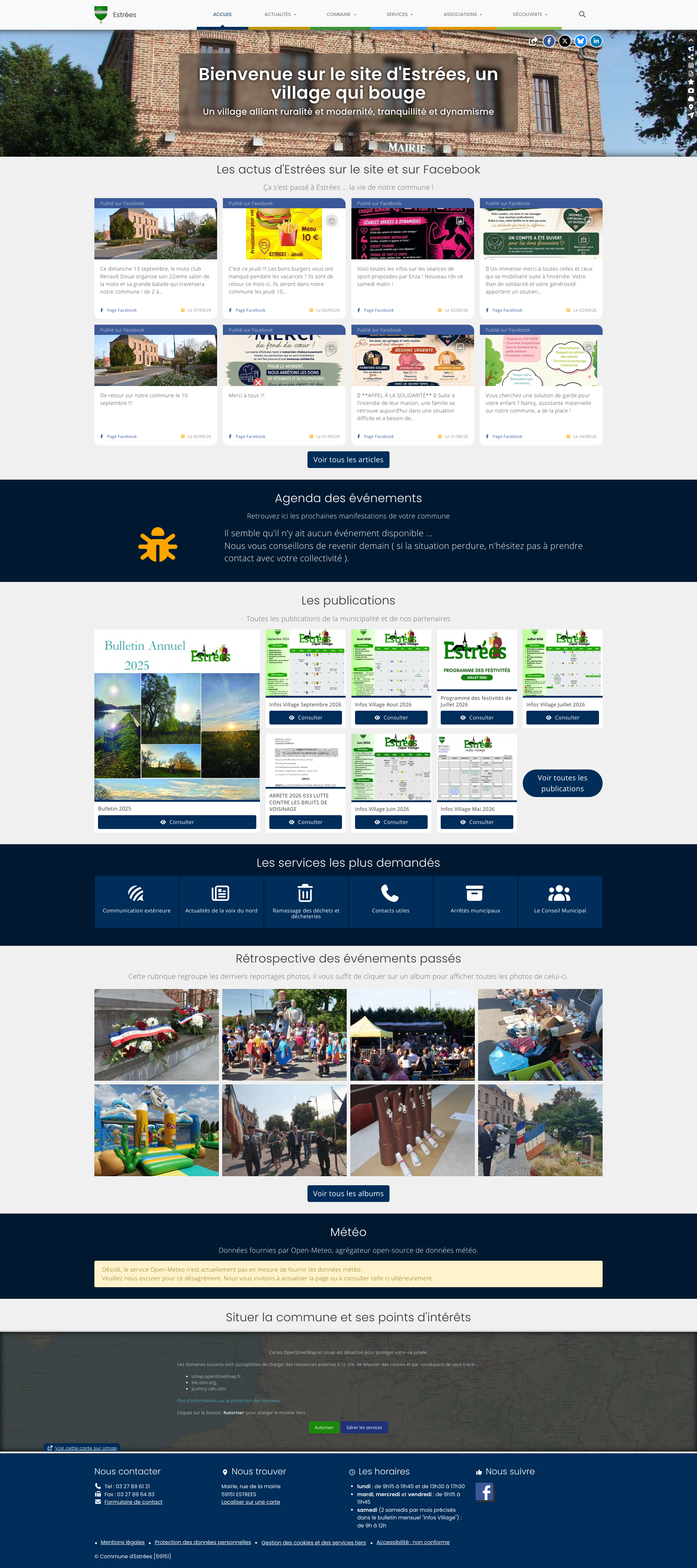 Aperçu du site