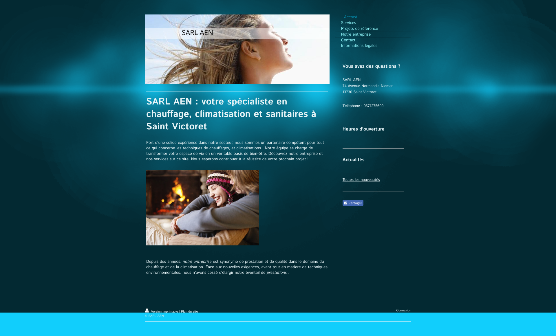 Aperçu du site