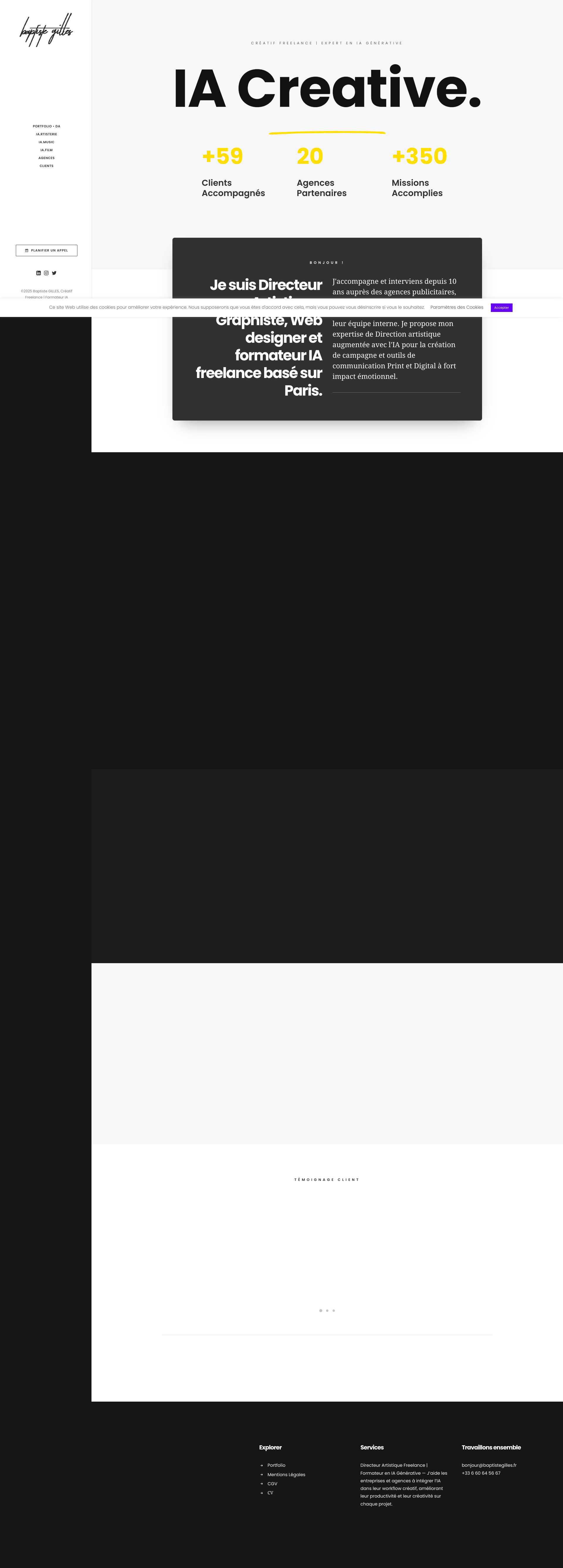 Aperçu du site