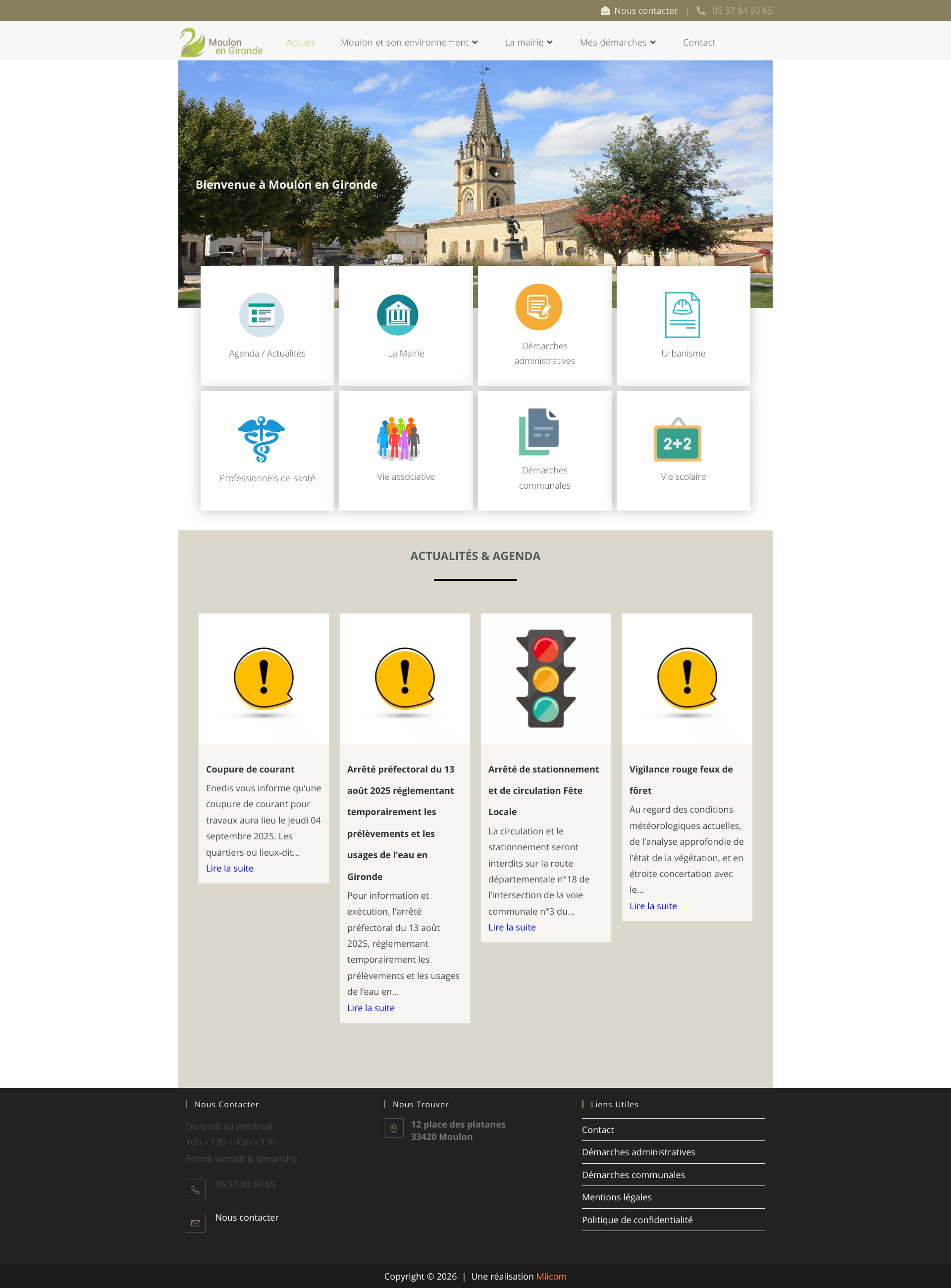Aperçu du site