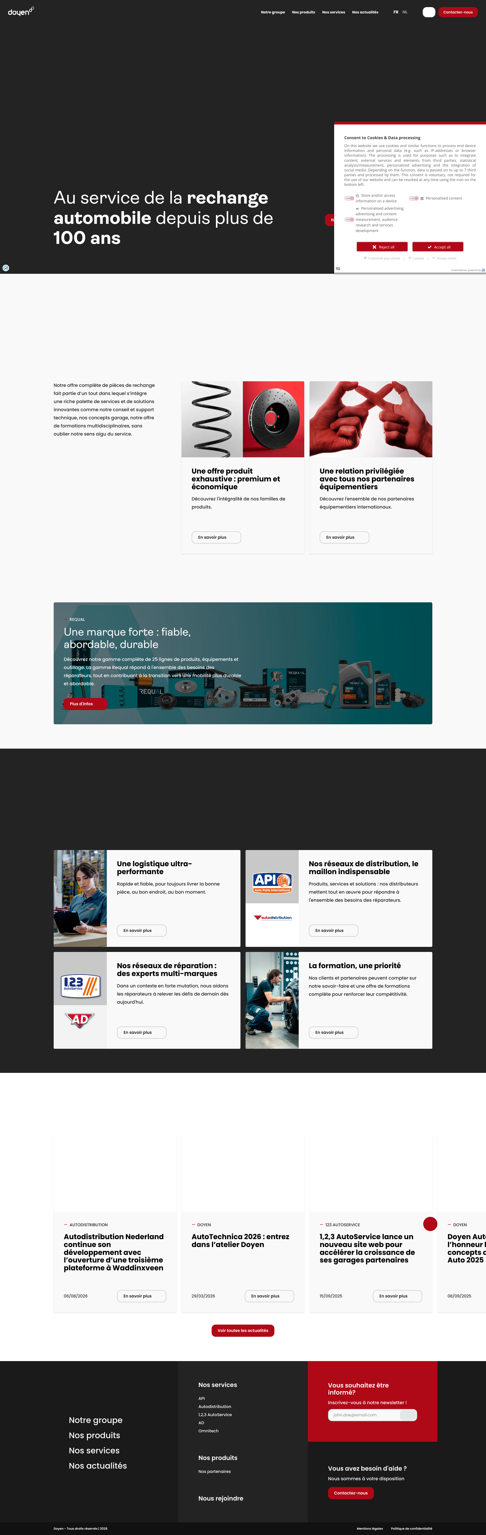 Aperçu du site