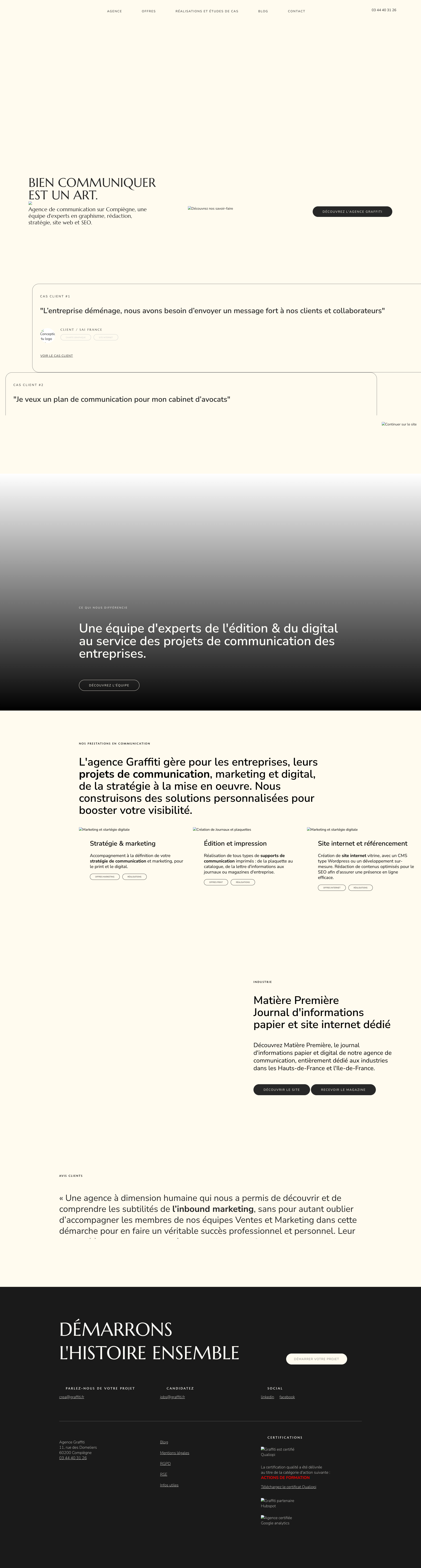 Aperçu du site