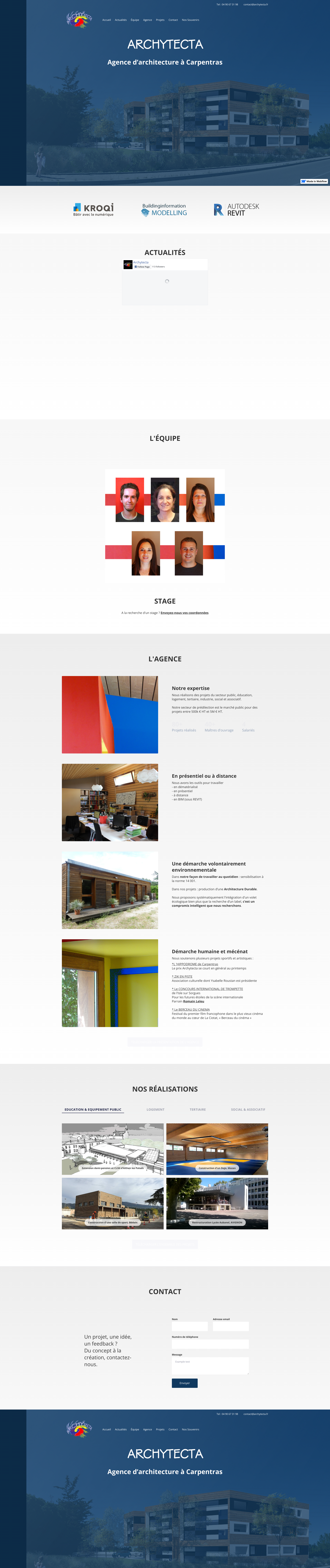 Aperçu du site