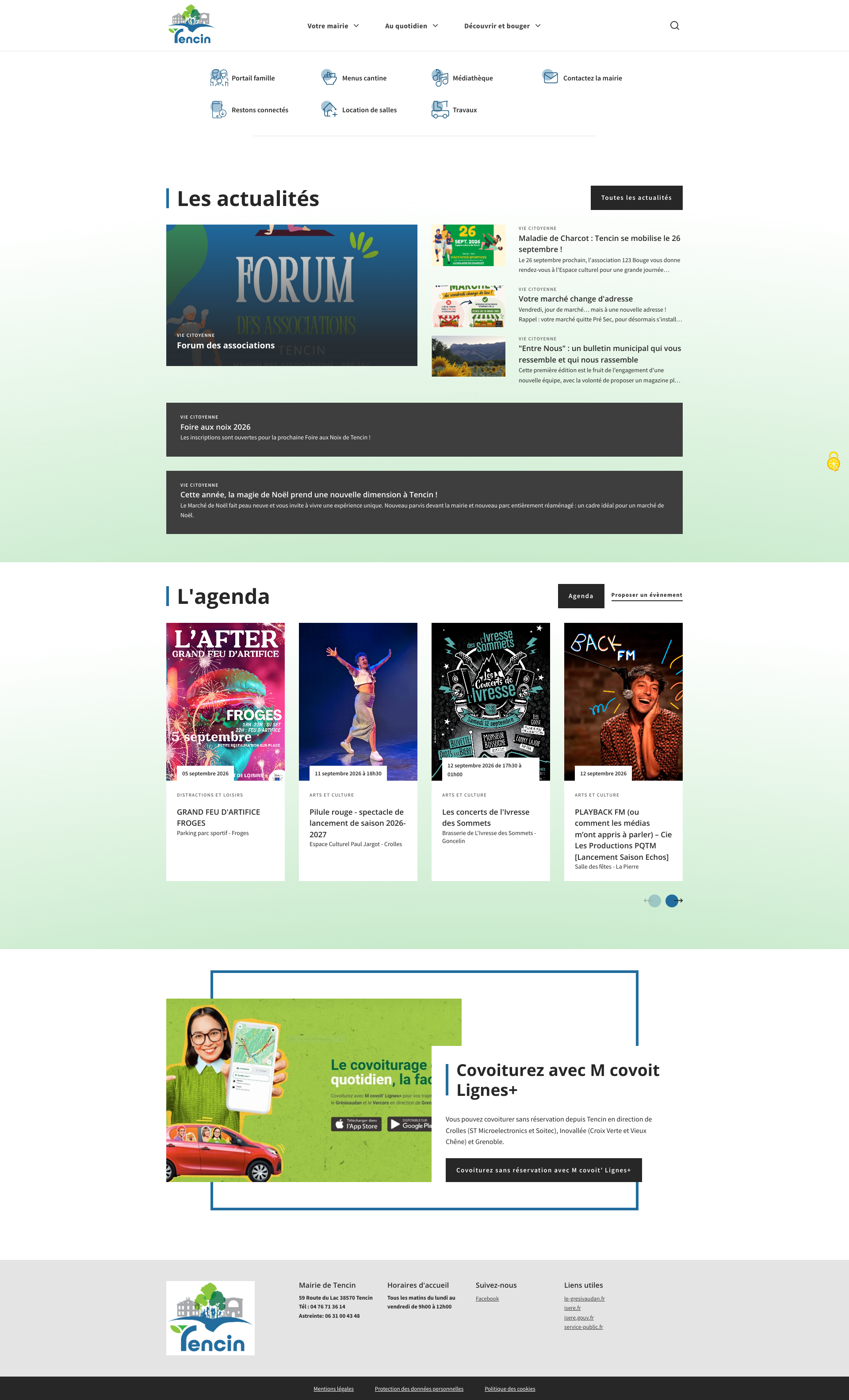 Aperçu du site