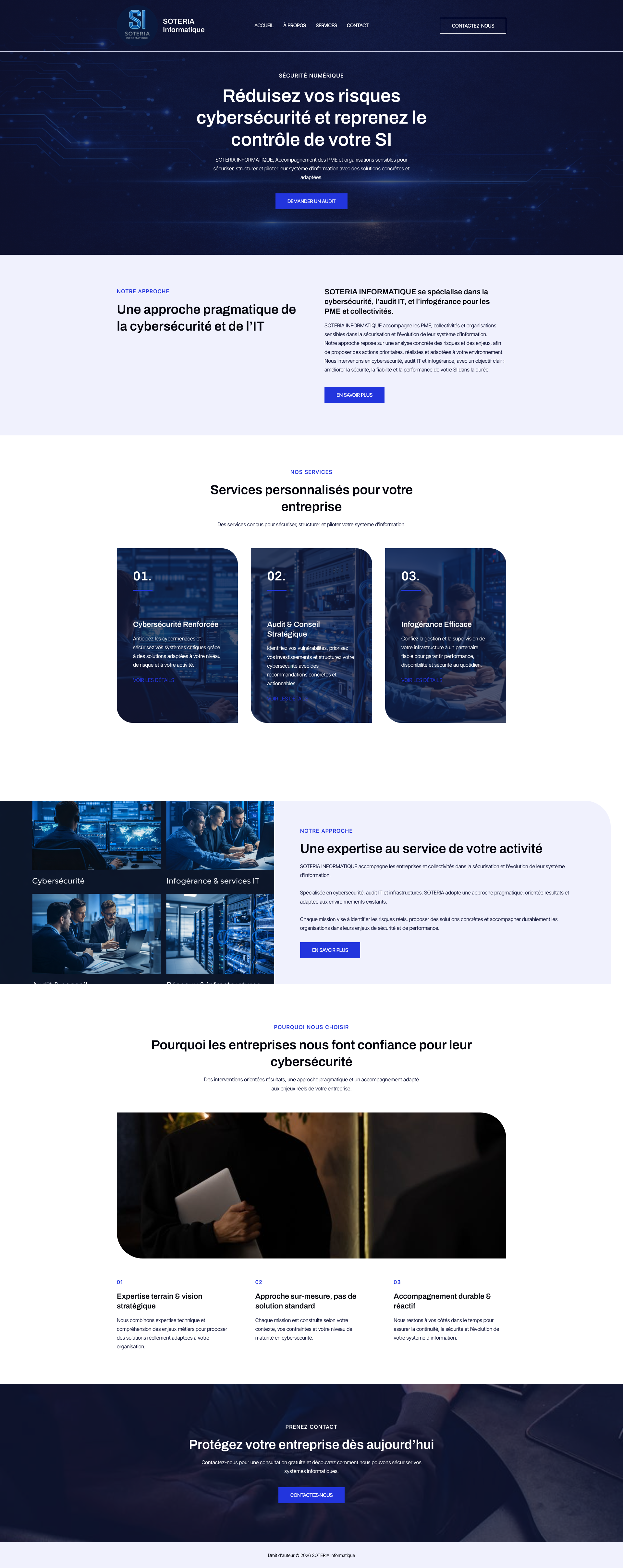 Aperçu du site