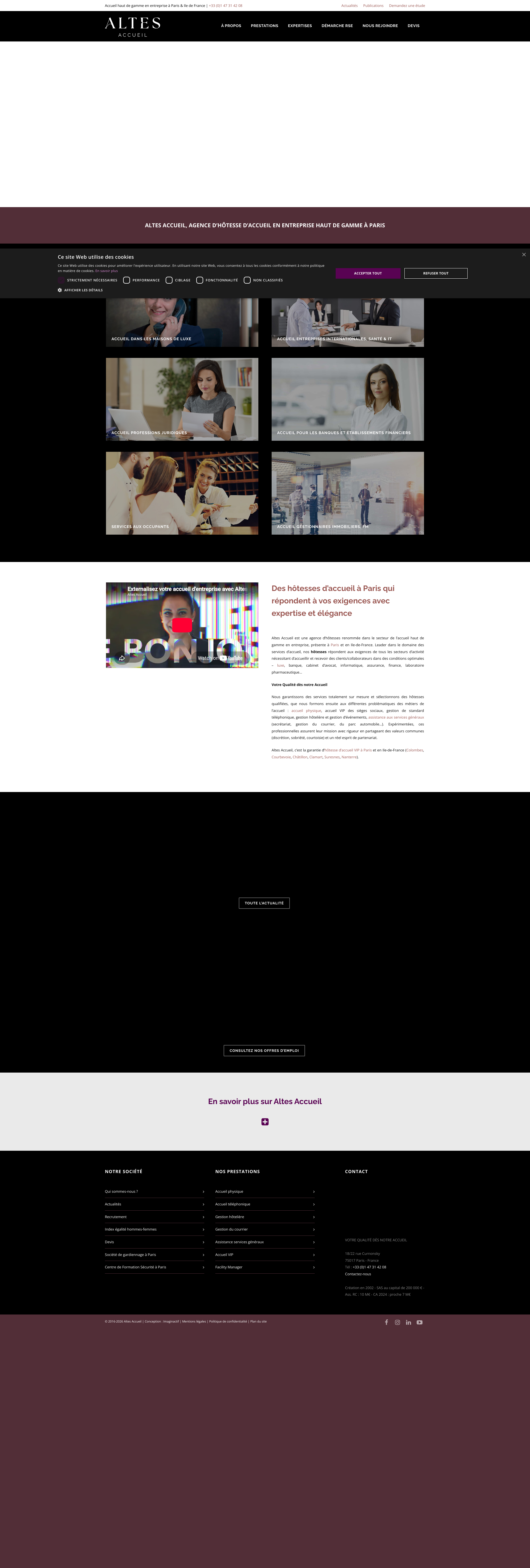 Aperçu du site