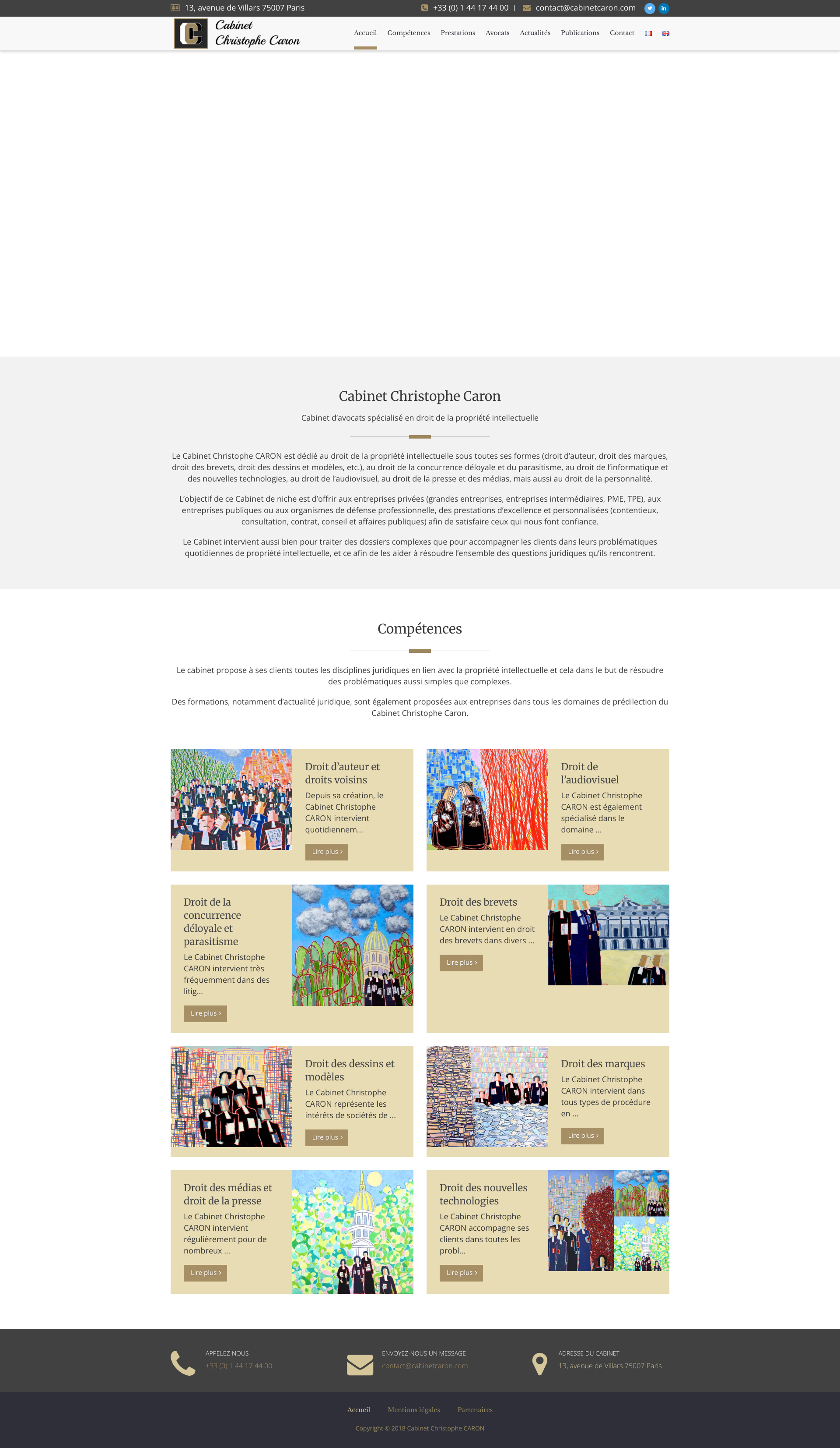 Aperçu du site