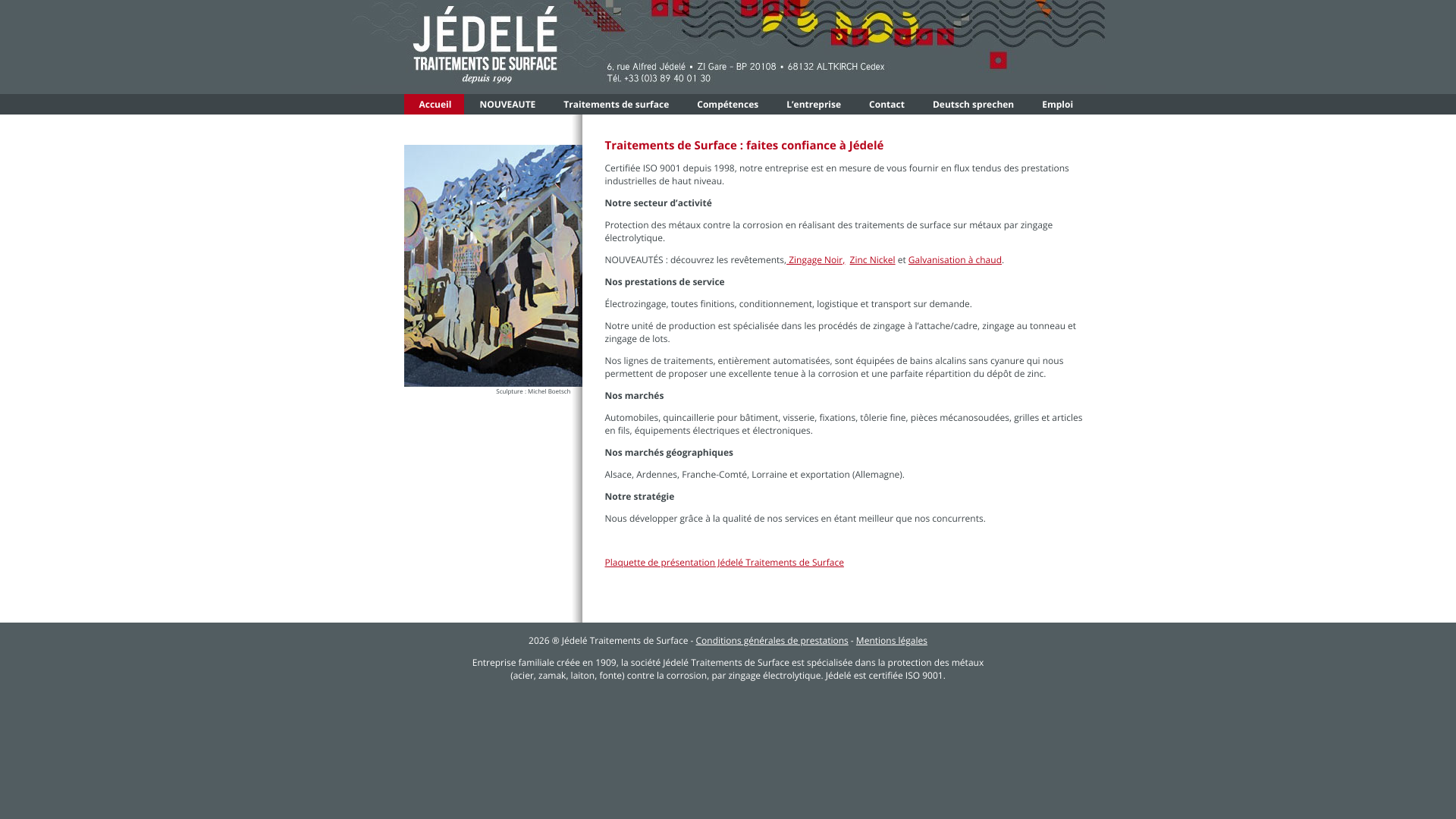 Aperçu du site