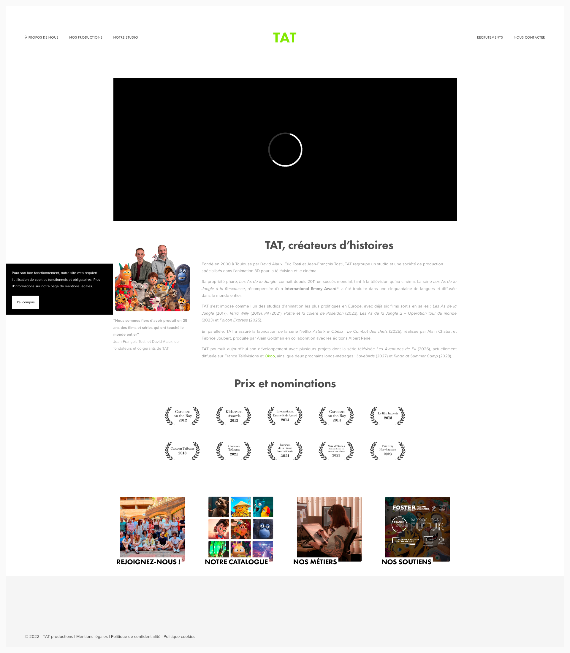 Aperçu du site