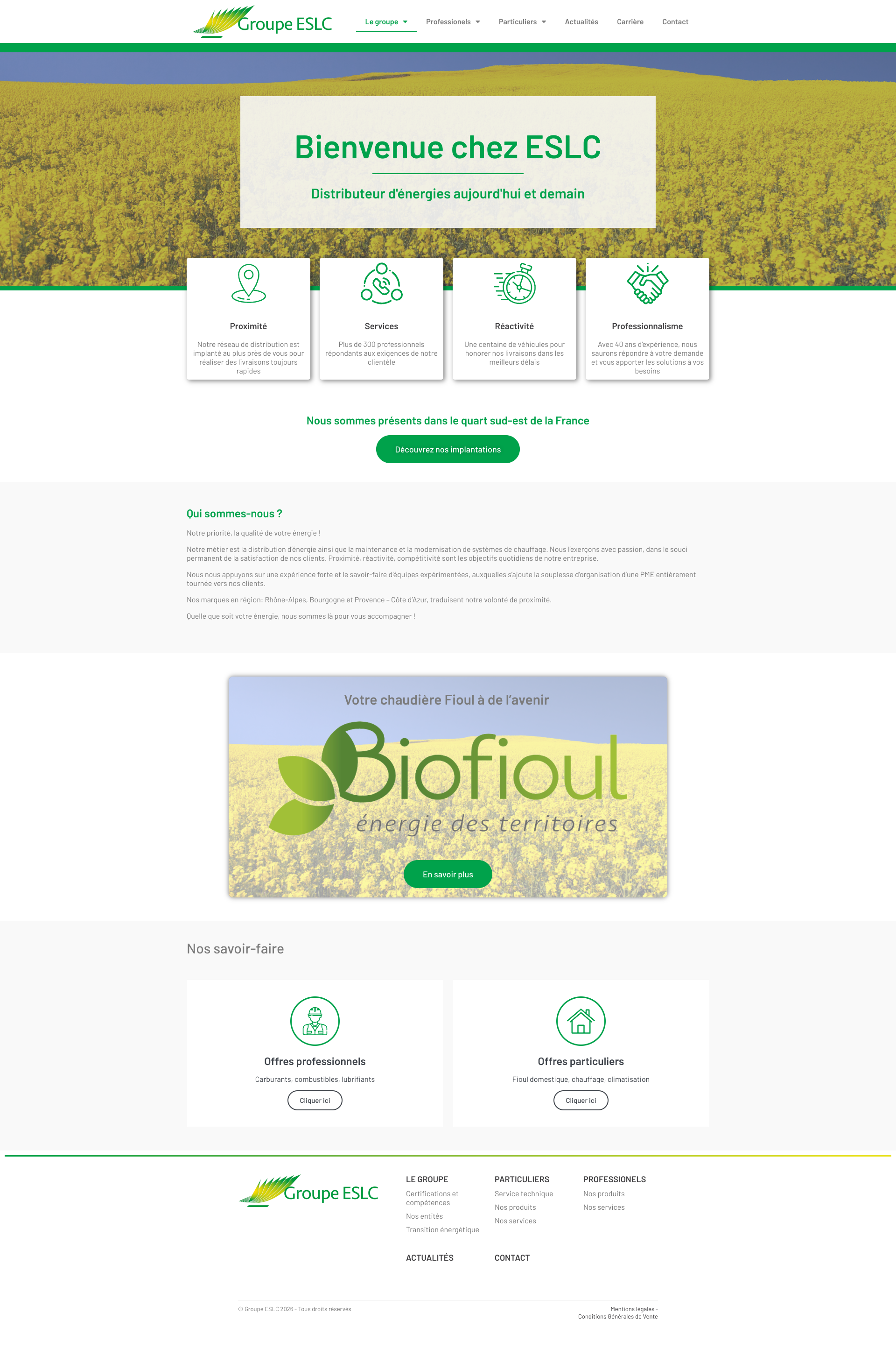 Aperçu du site