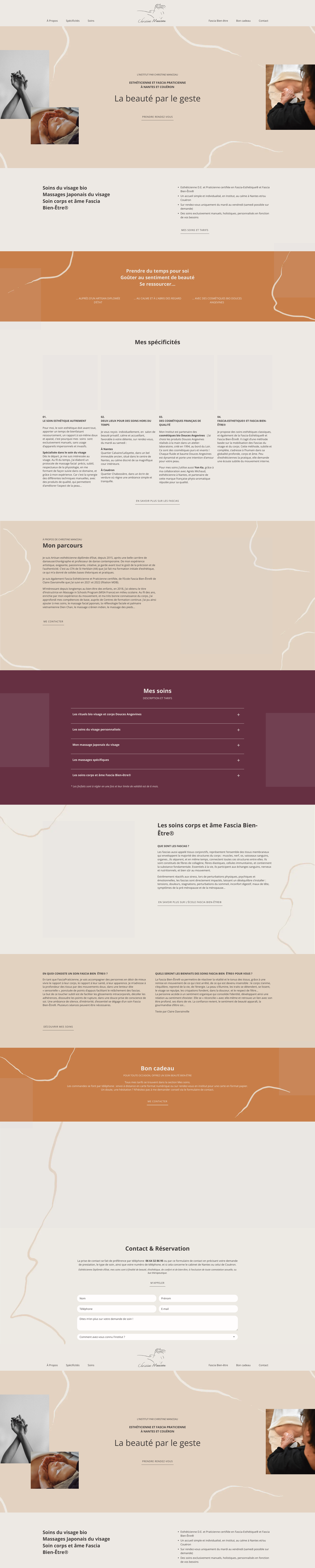 Aperçu du site