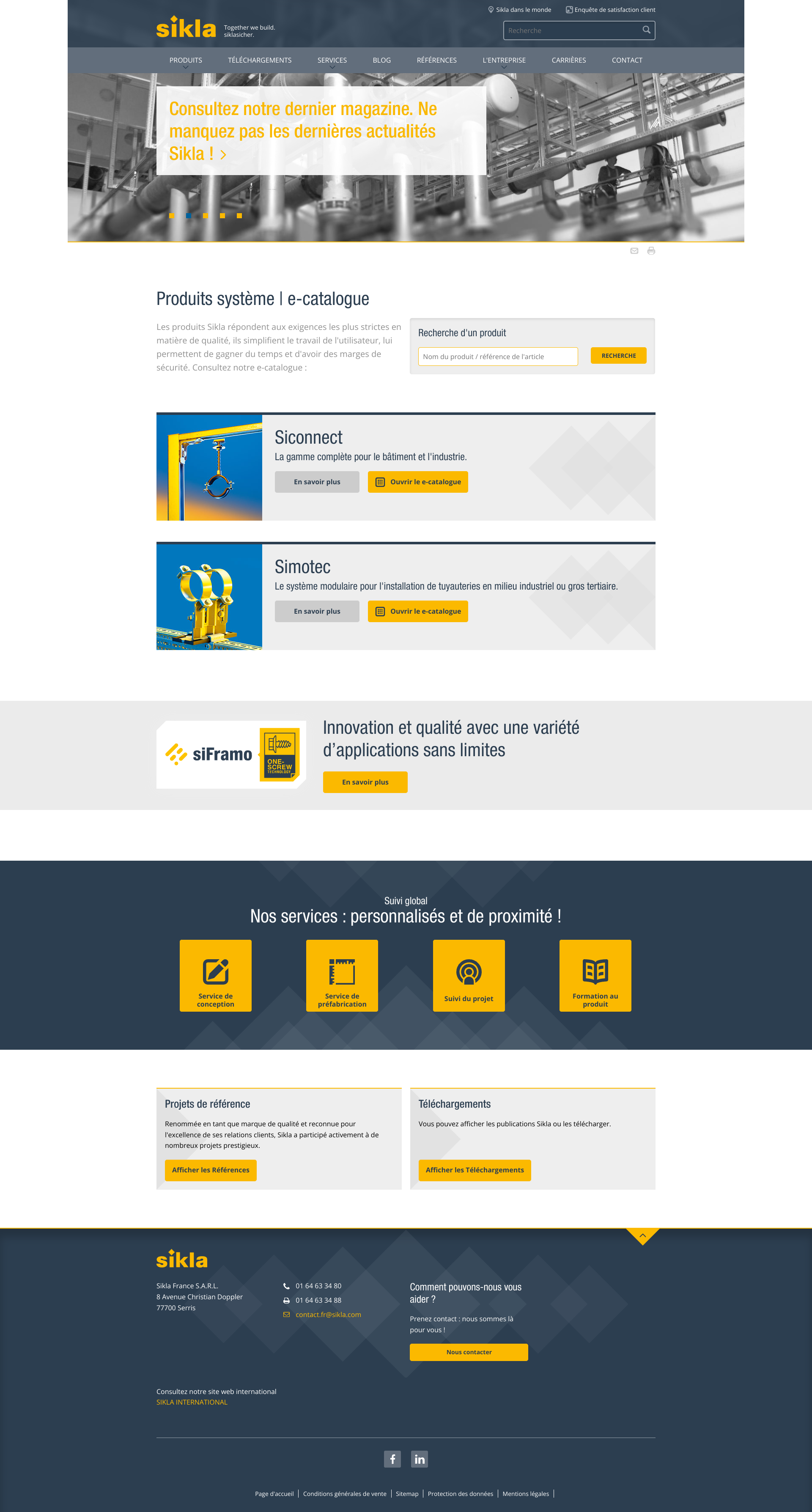 Aperçu du site