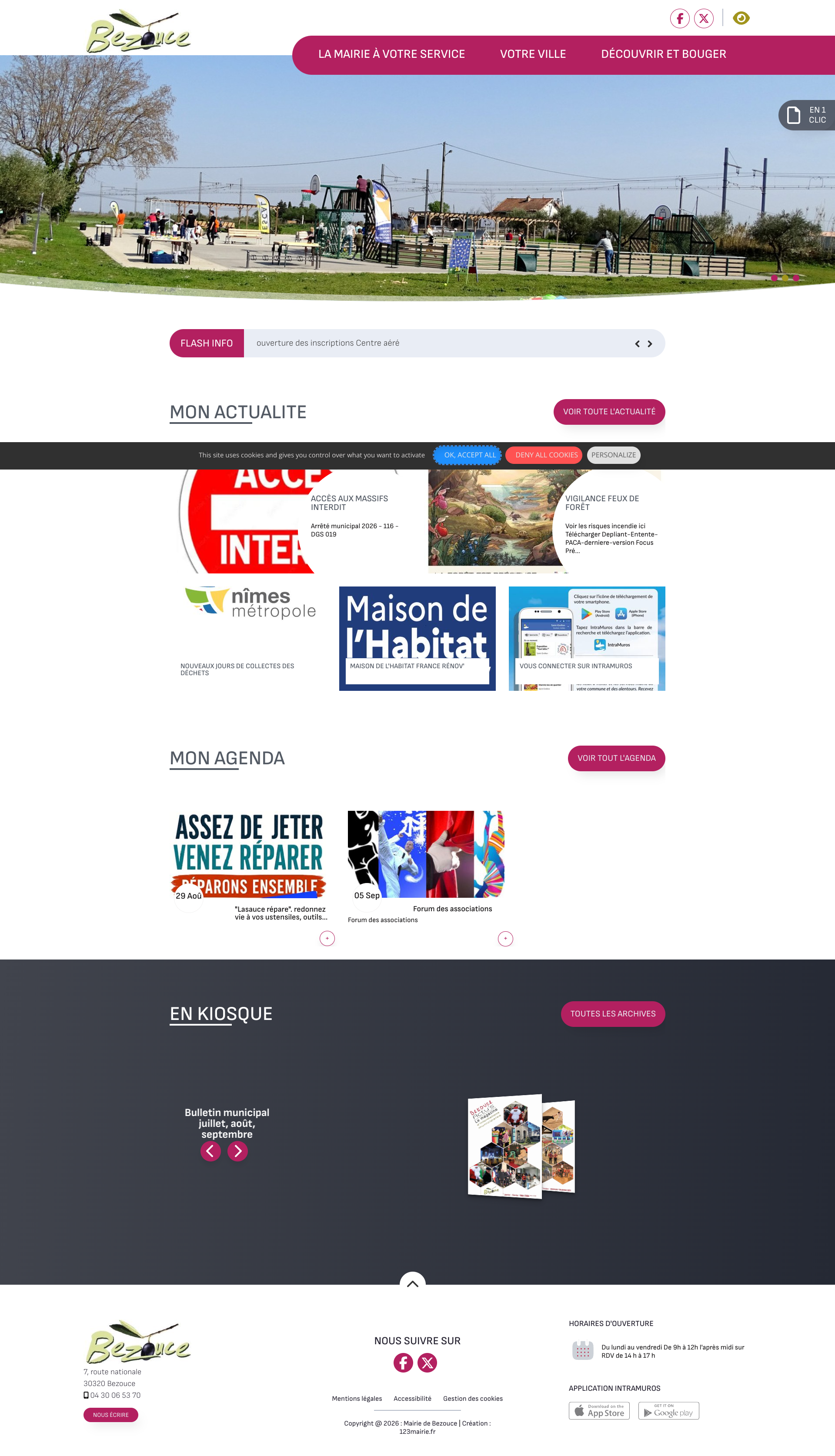 Aperçu du site