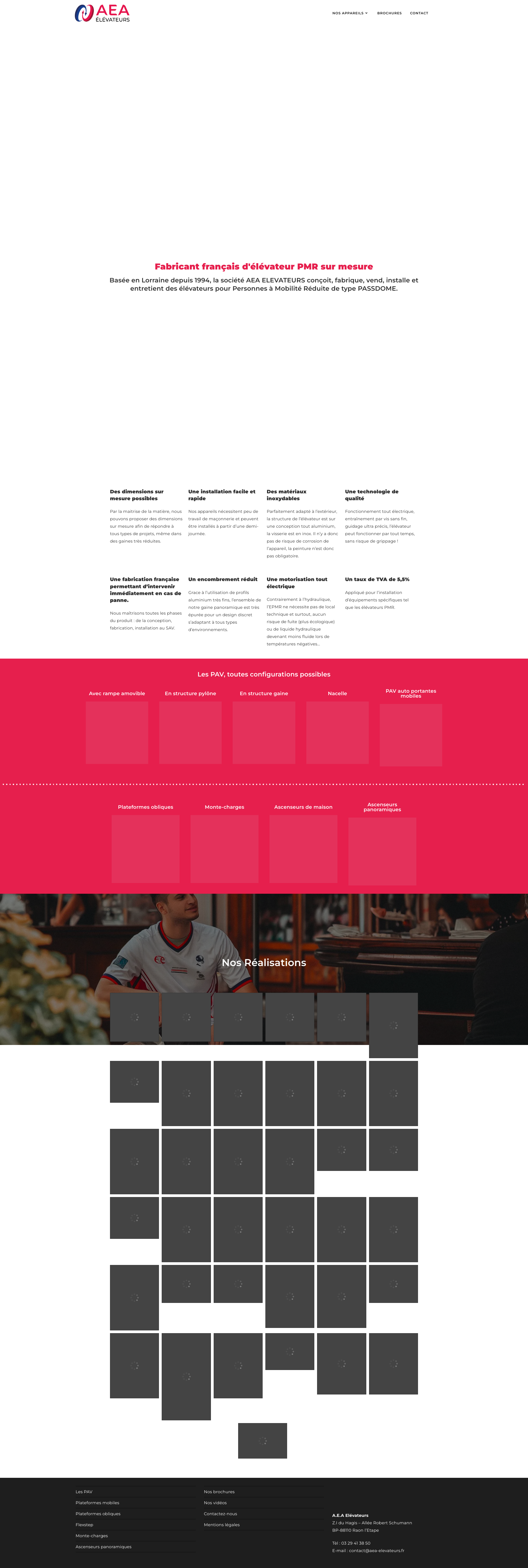 Aperçu du site
