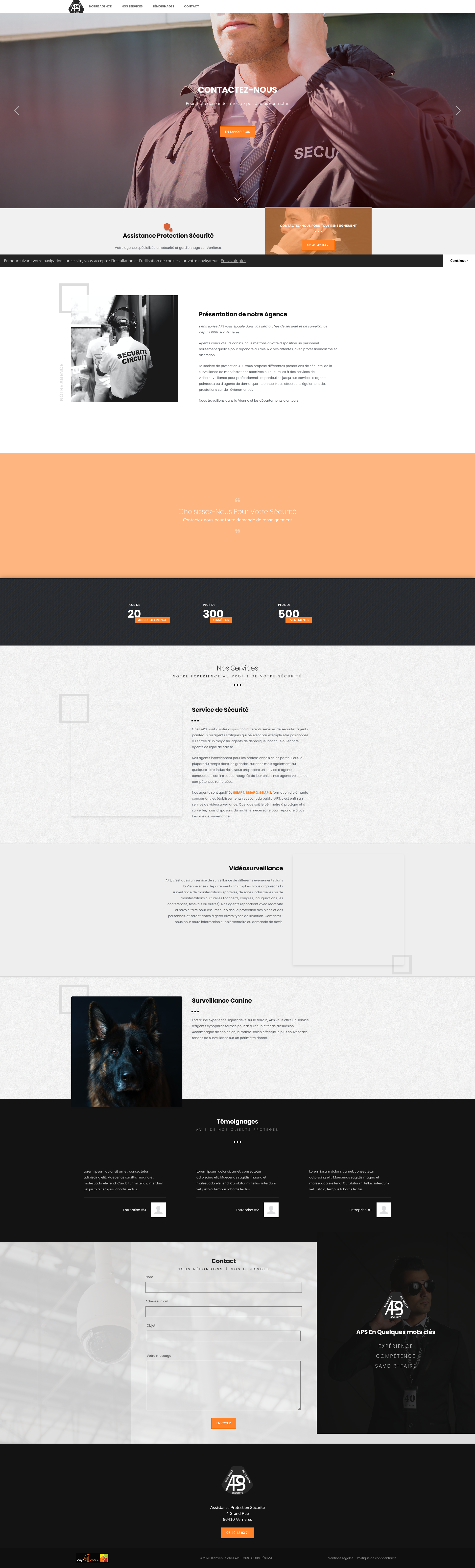 Aperçu du site