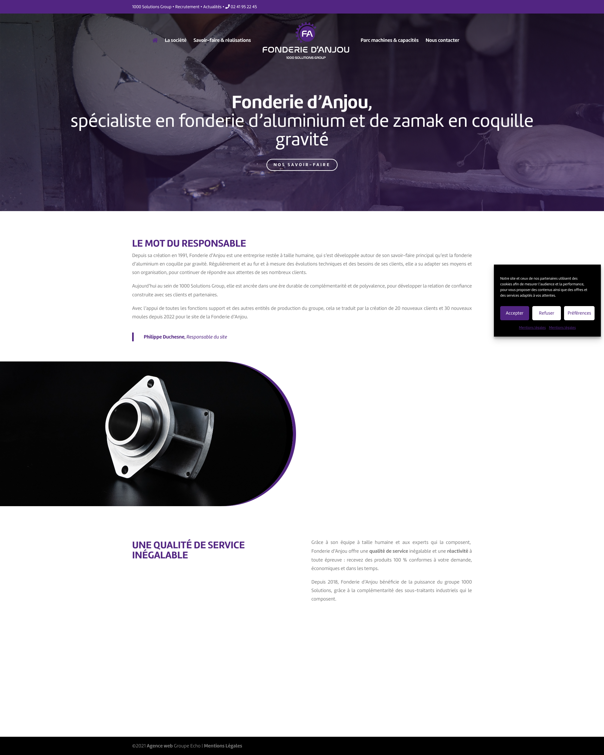 Aperçu du site
