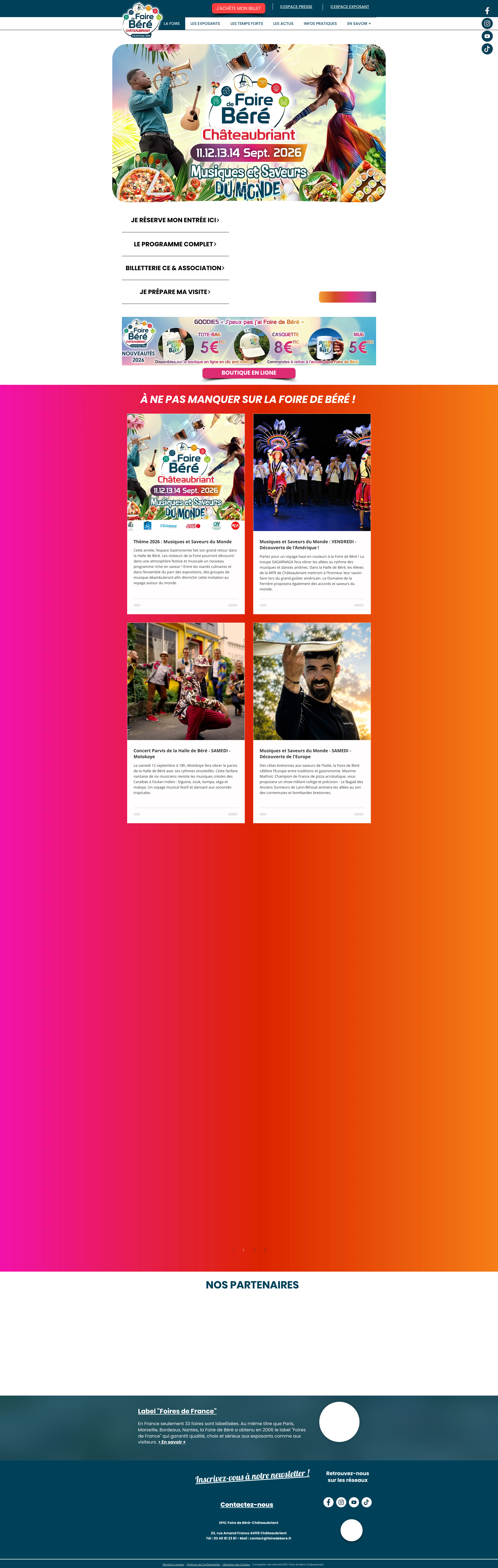 Aperçu du site