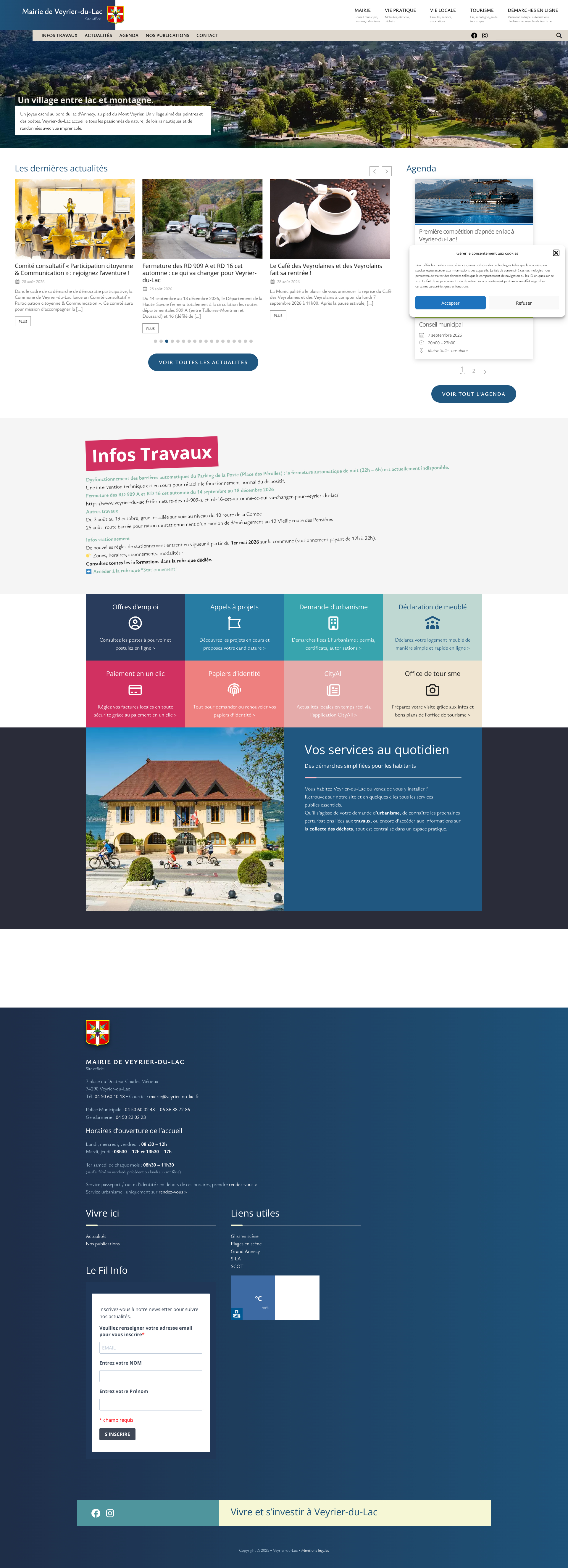 Aperçu du site