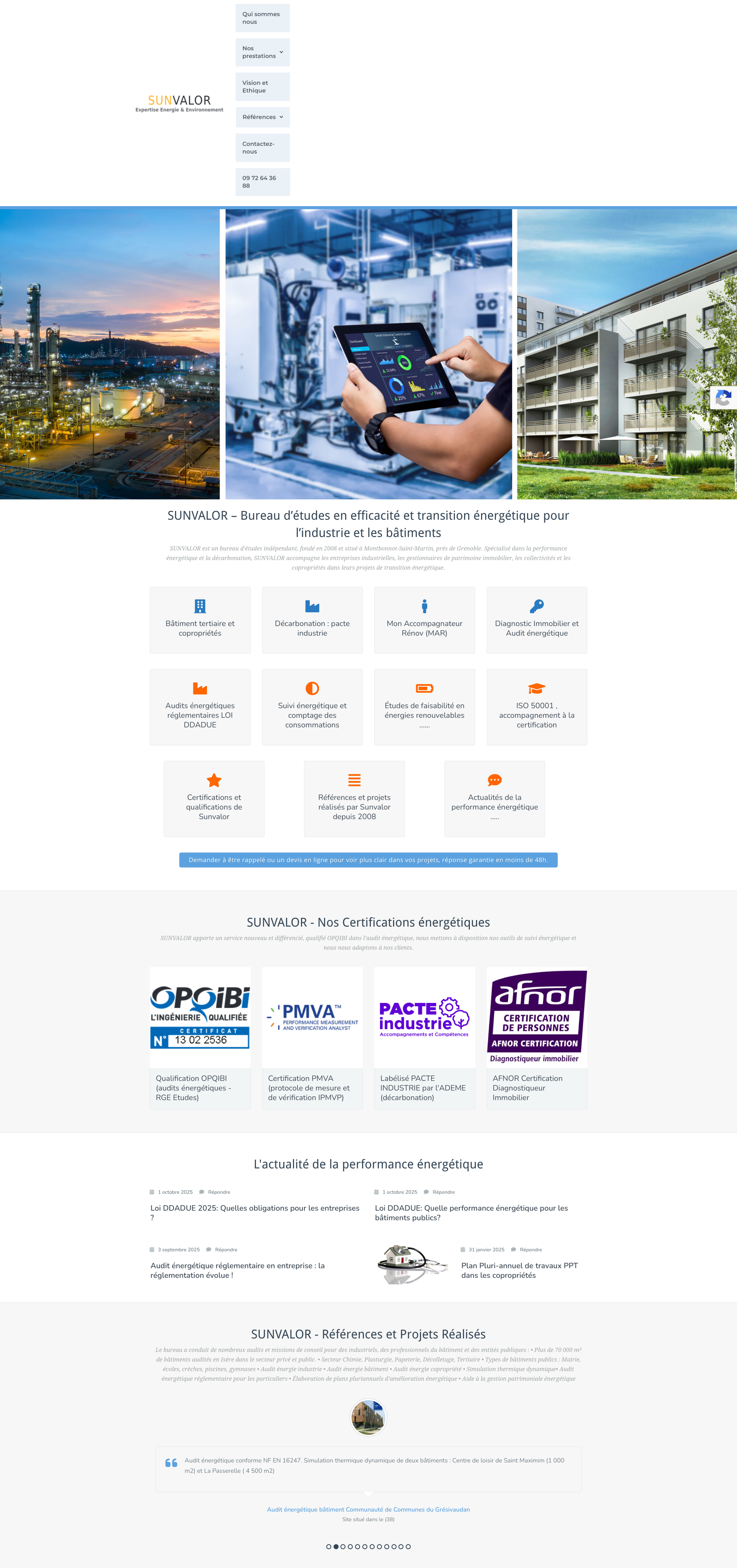 Aperçu du site