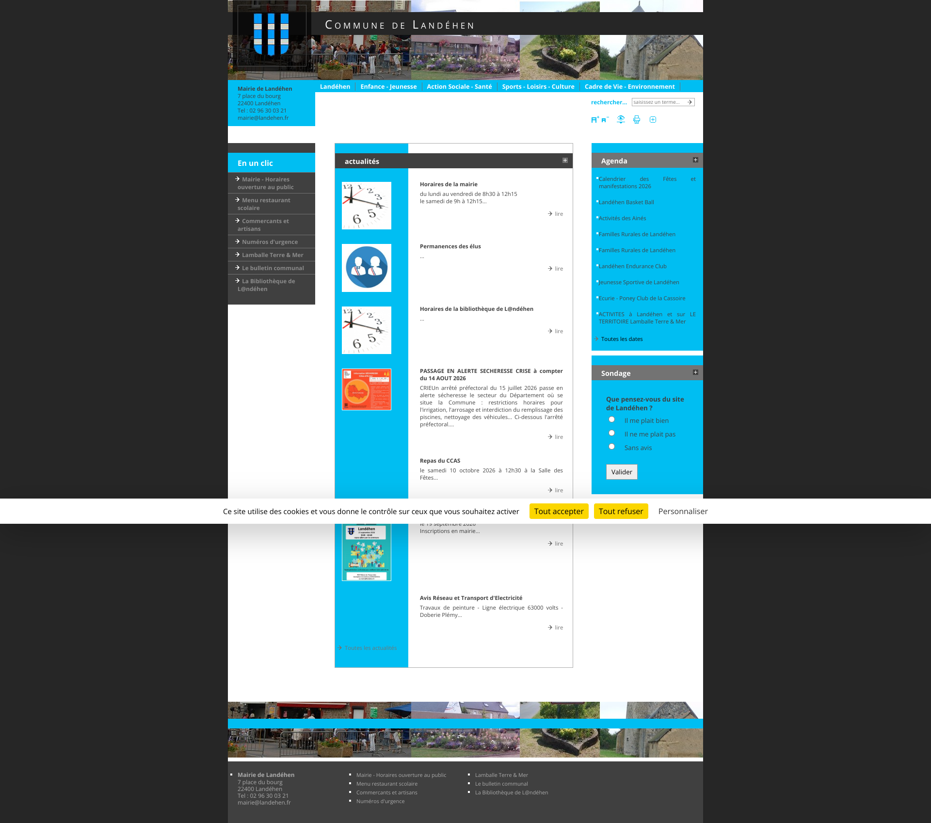 Aperçu du site