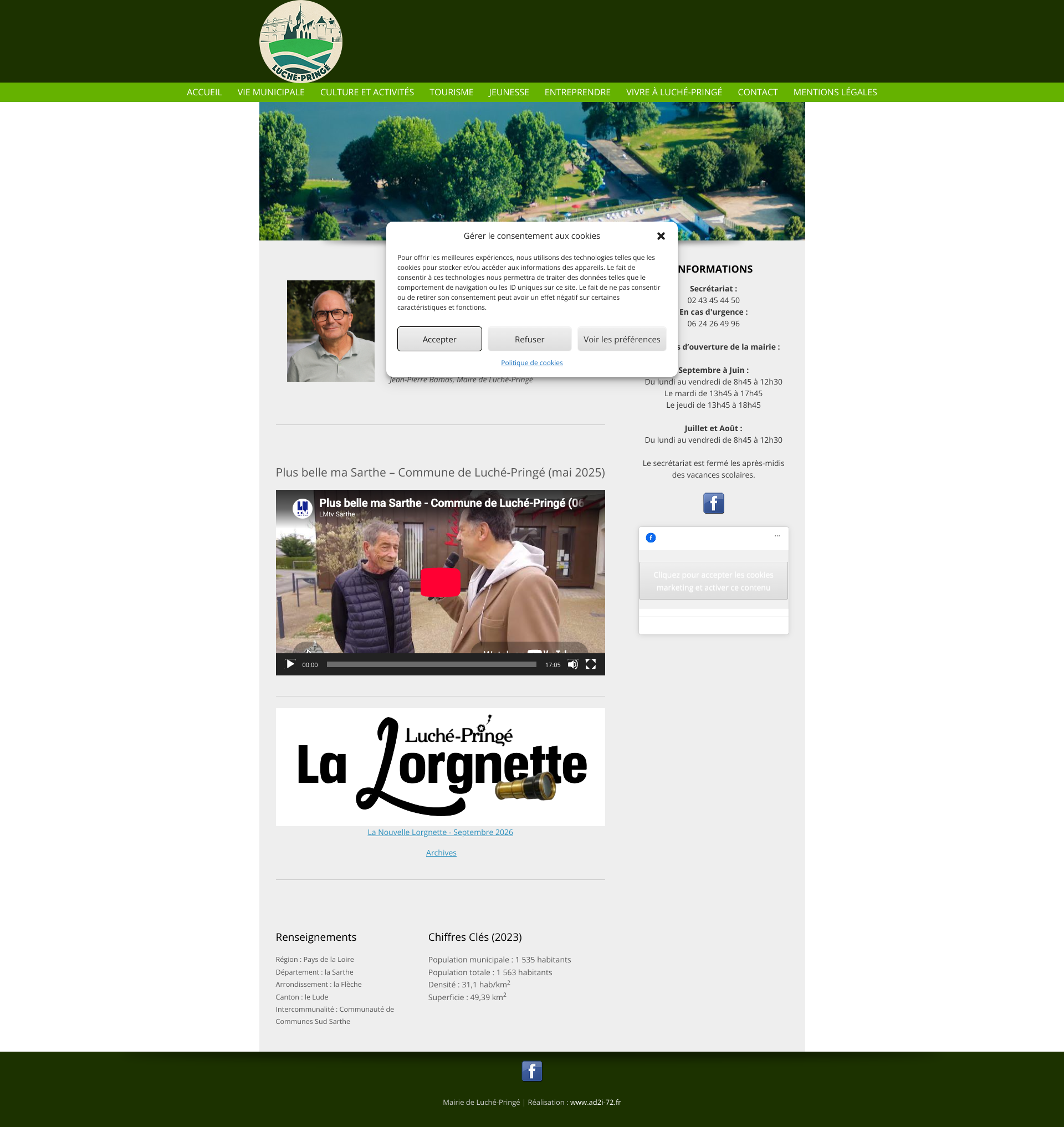 Aperçu du site
