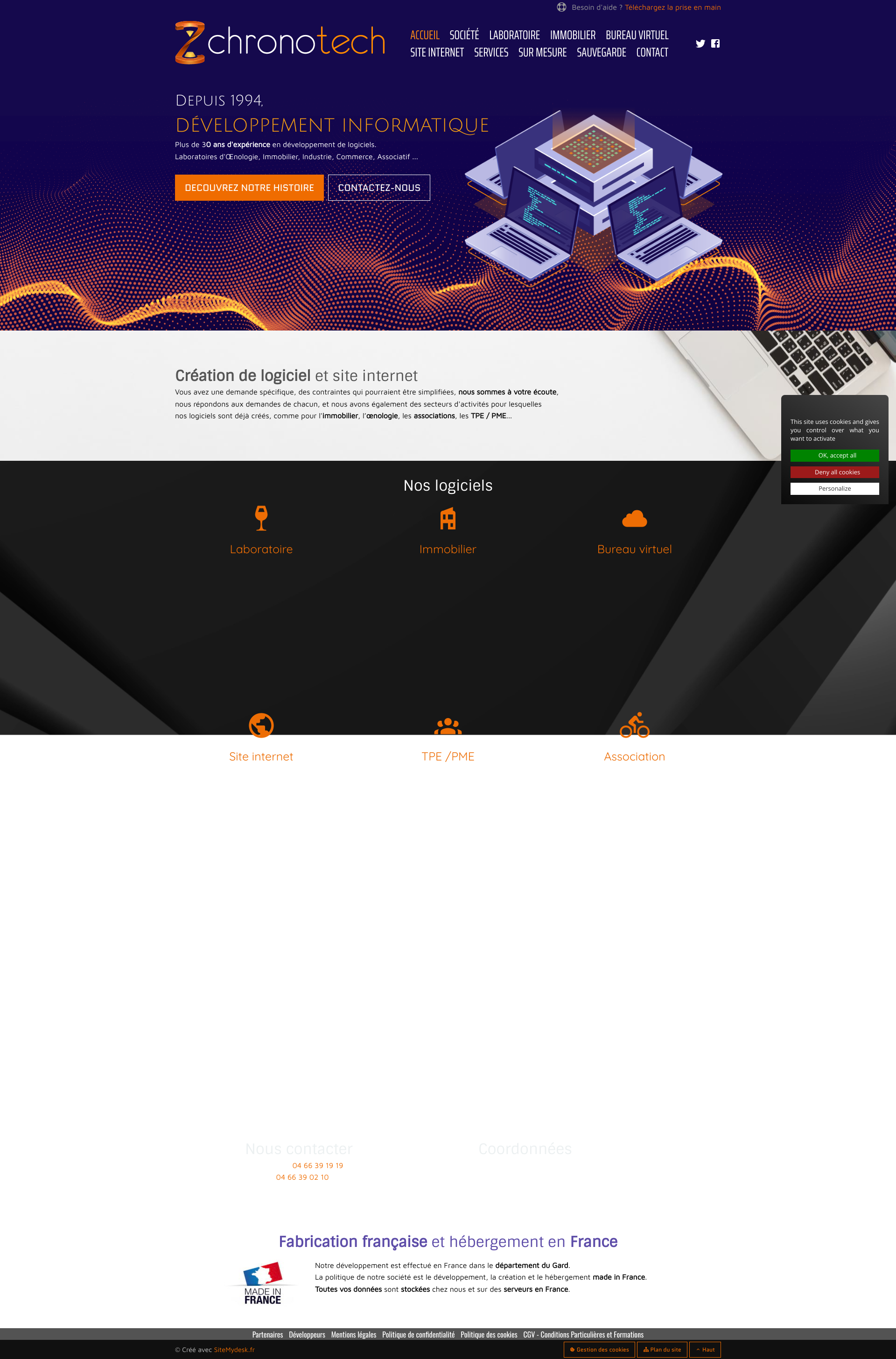 Aperçu du site