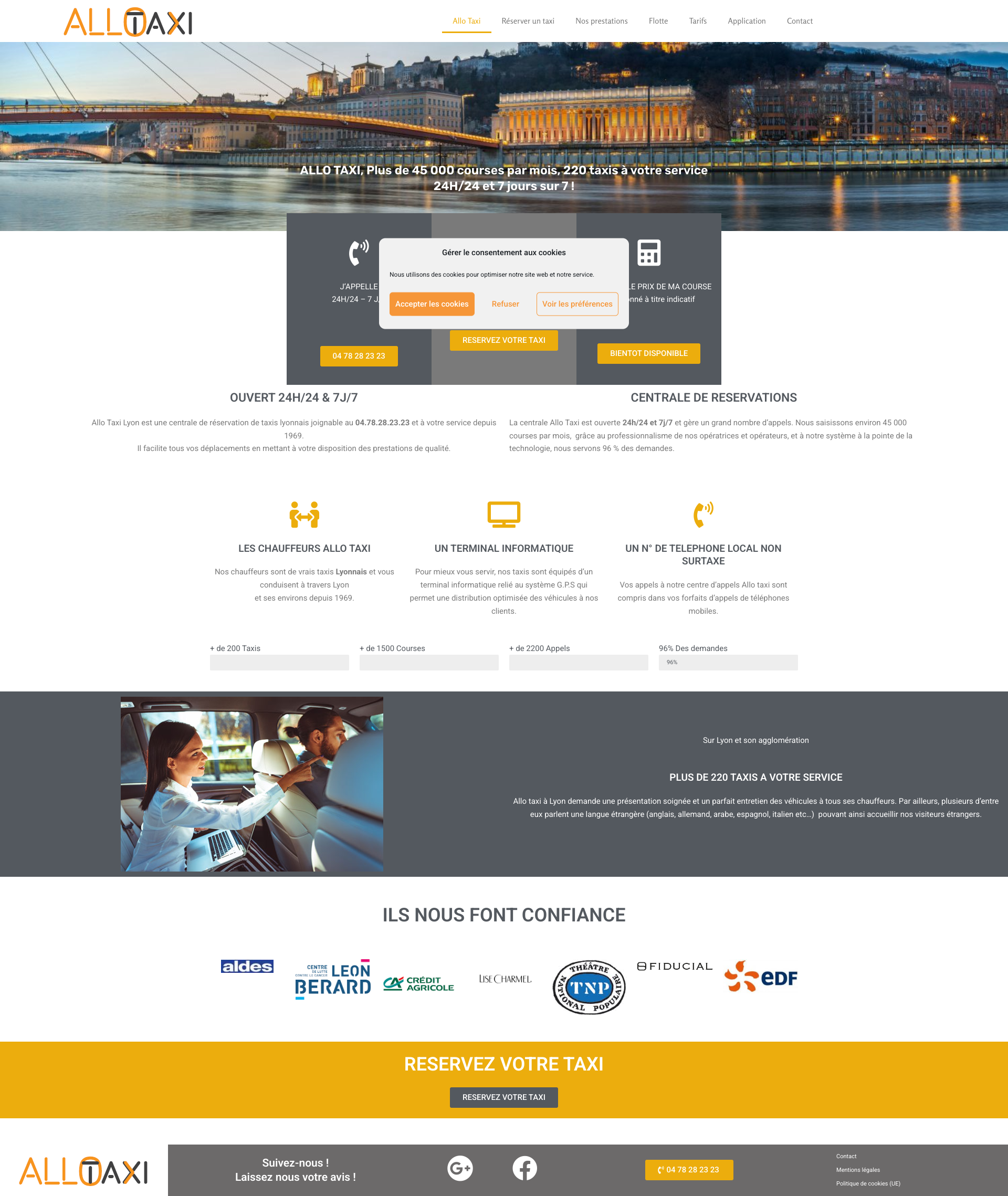 Aperçu du site
