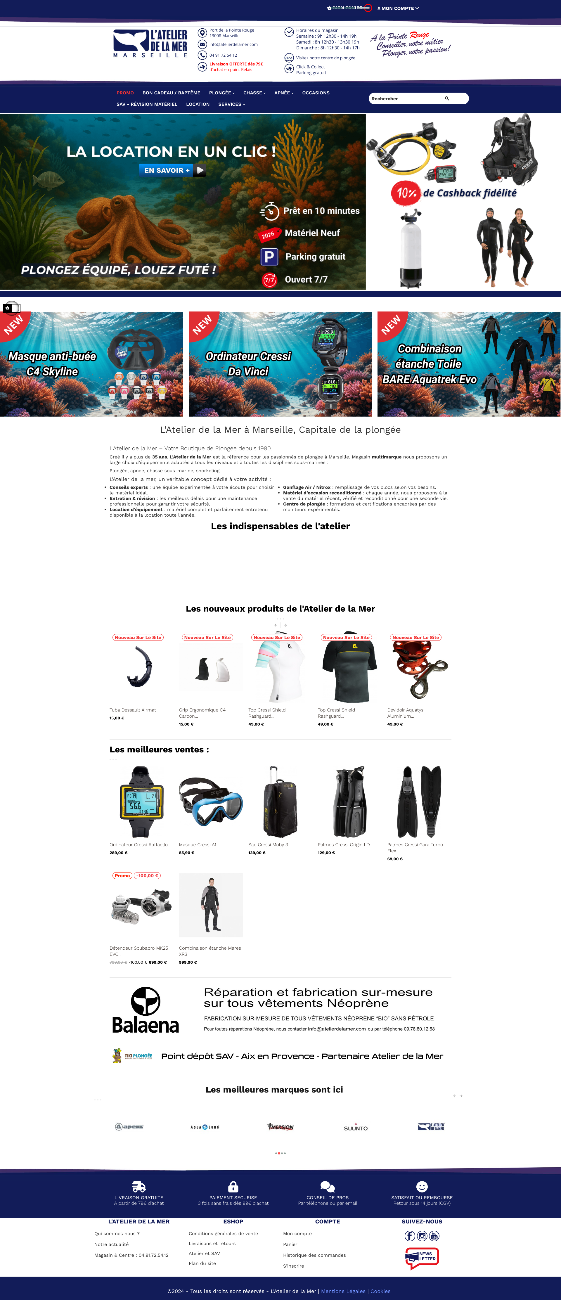 Aperçu du site