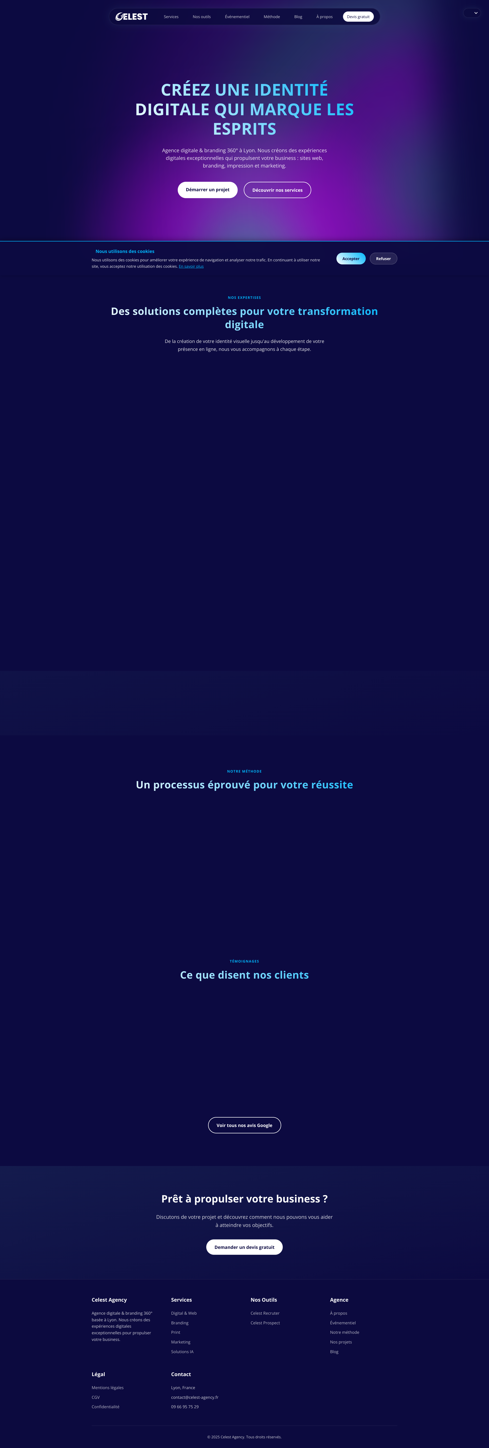 Aperçu du site