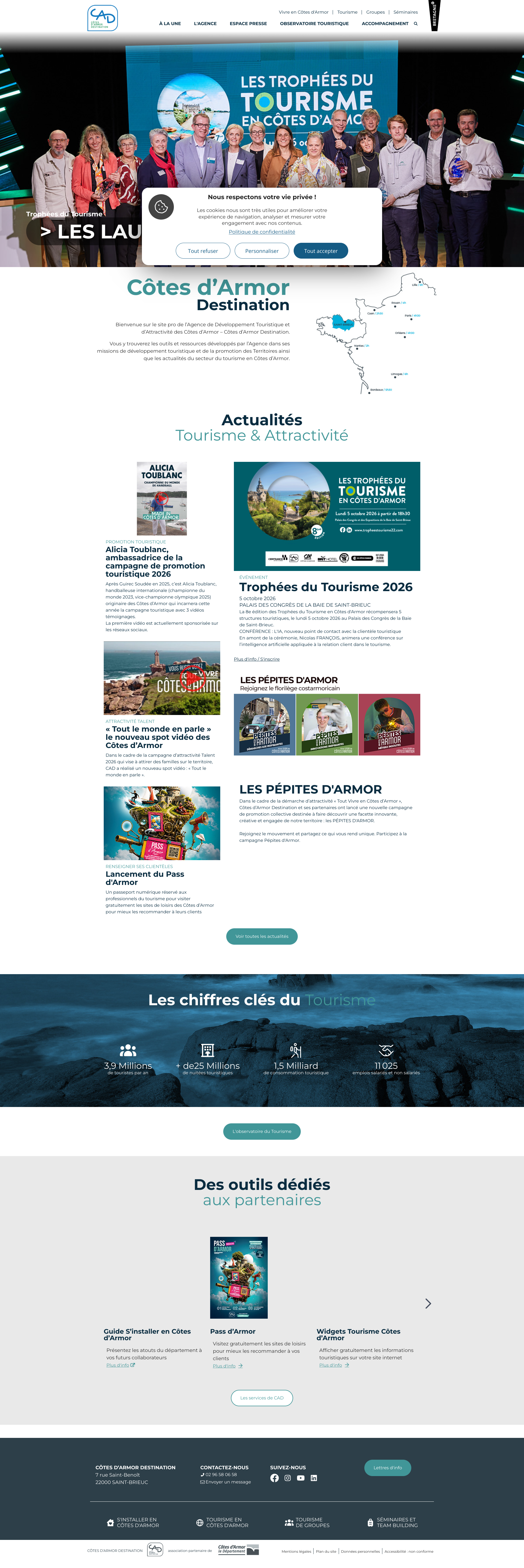 Aperçu du site