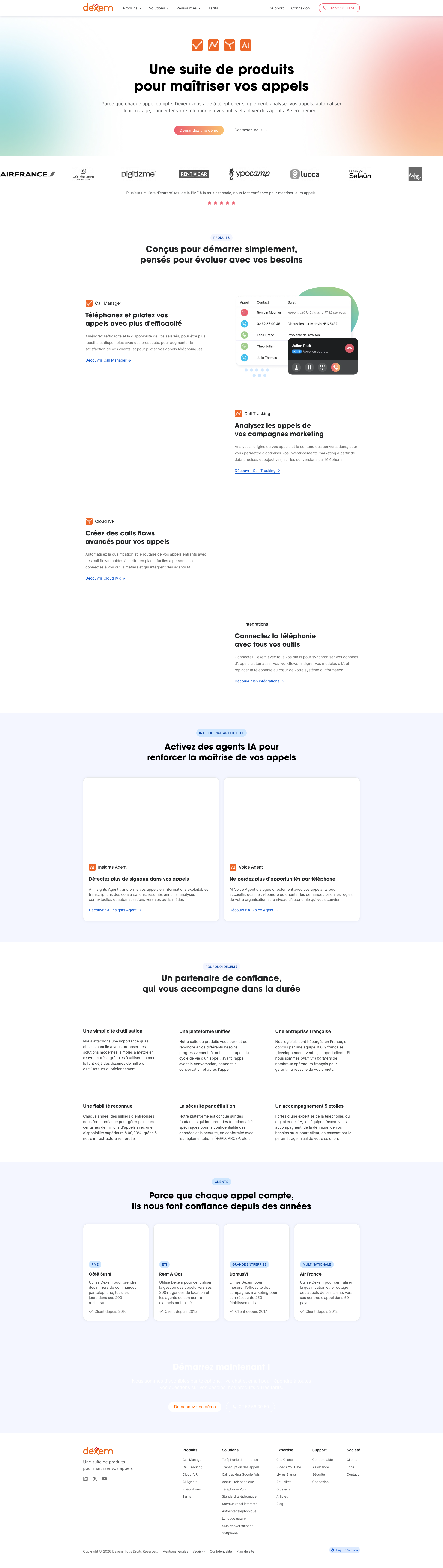 Aperçu du site