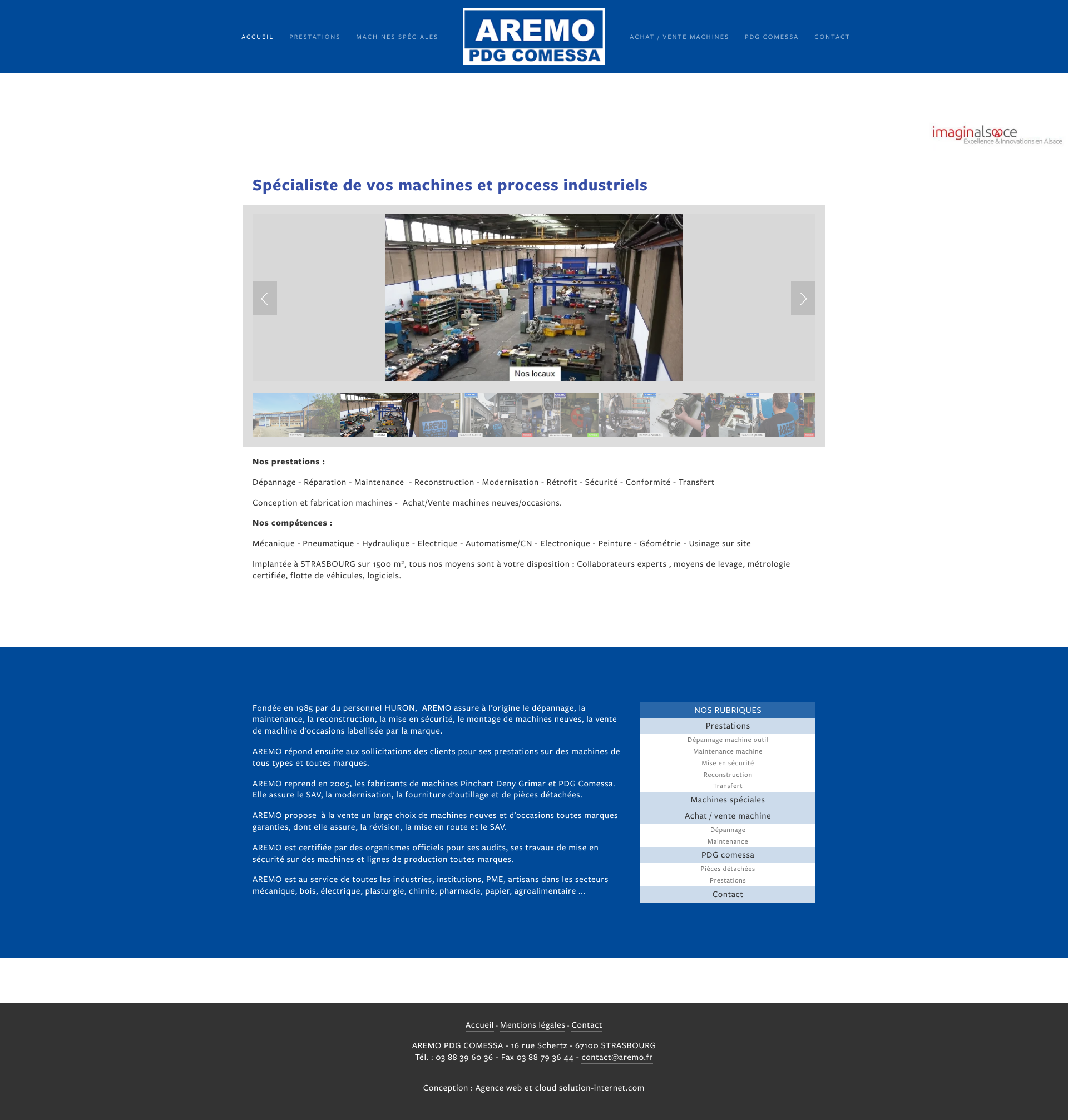 Aperçu du site