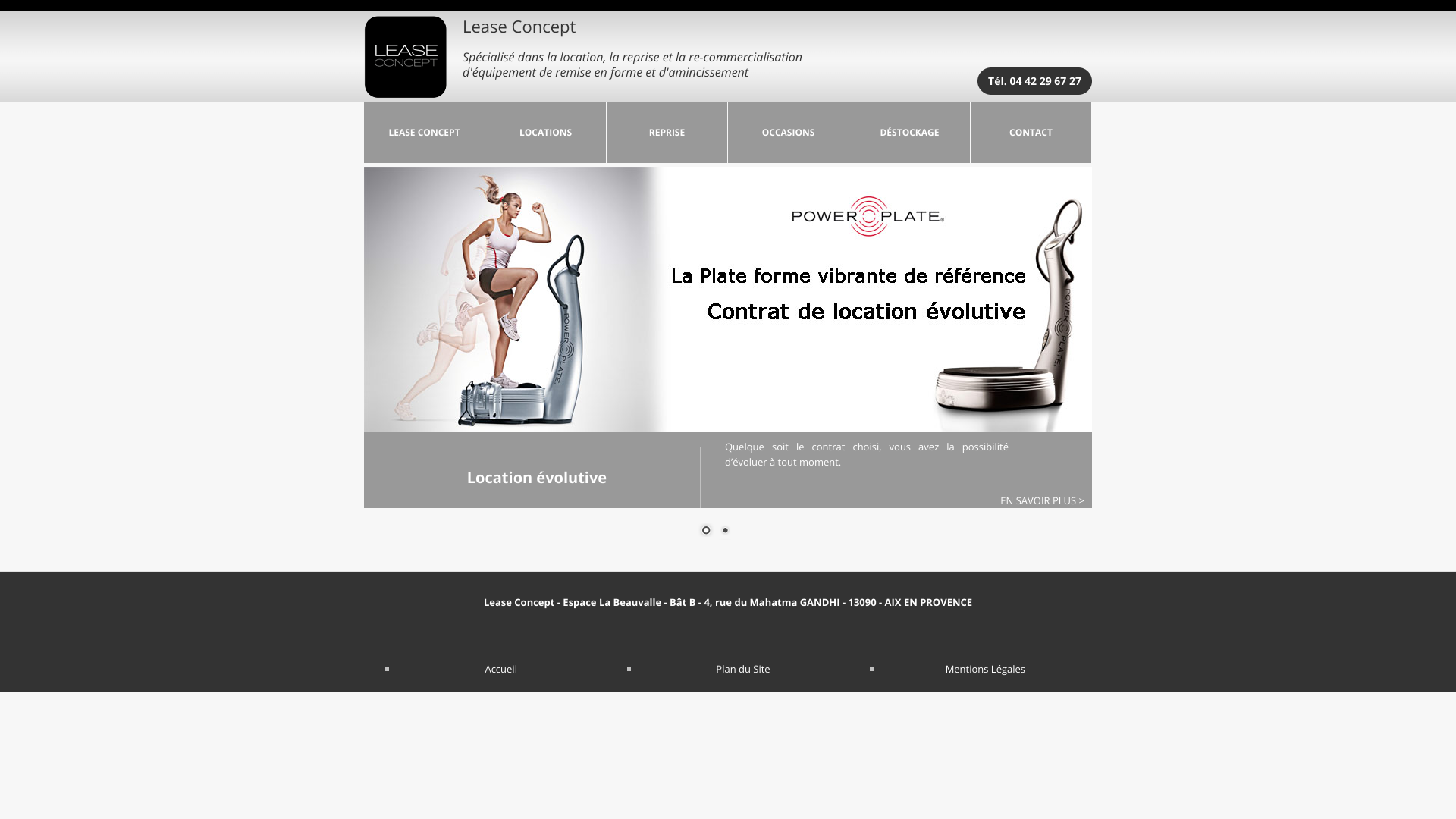 Aperçu du site