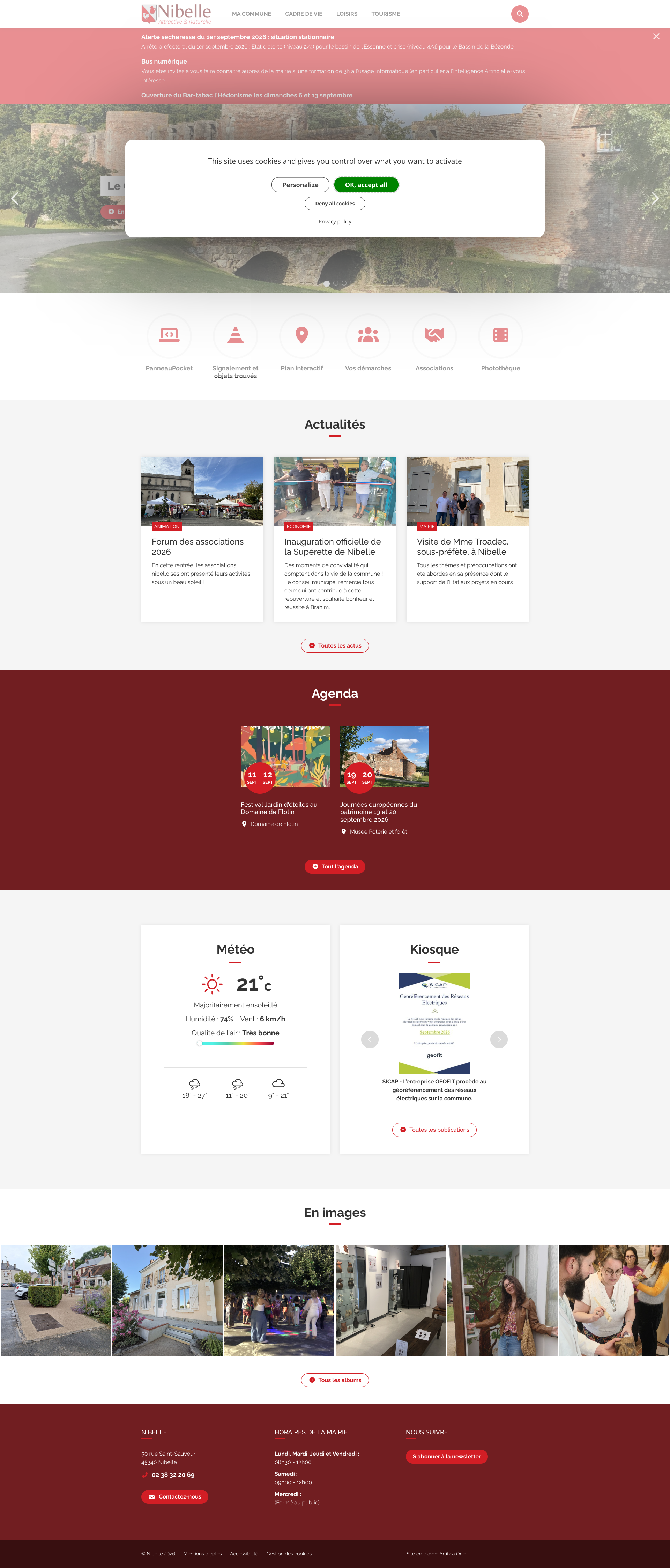 Aperçu du site